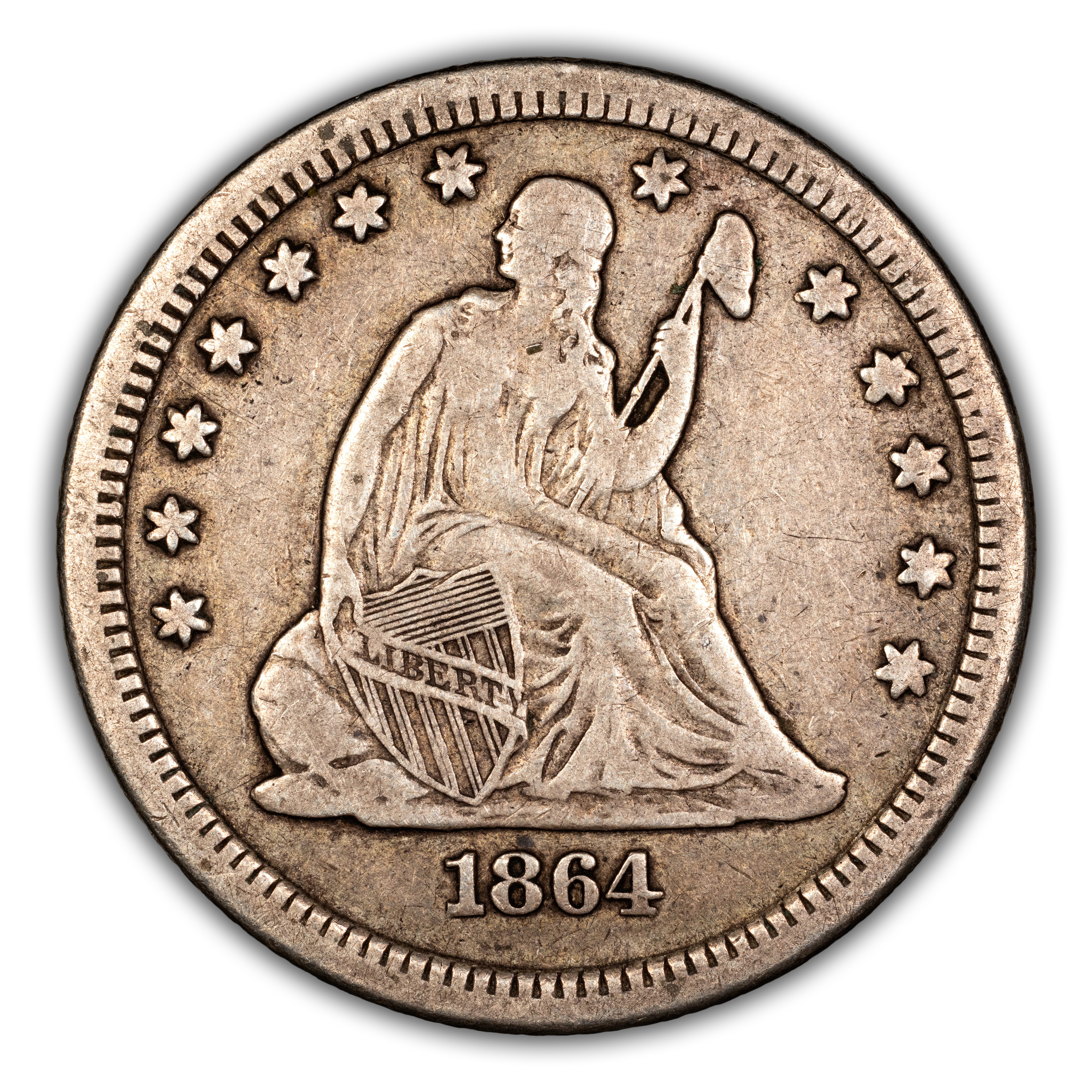 1864-S 25c MS thumbnail 2