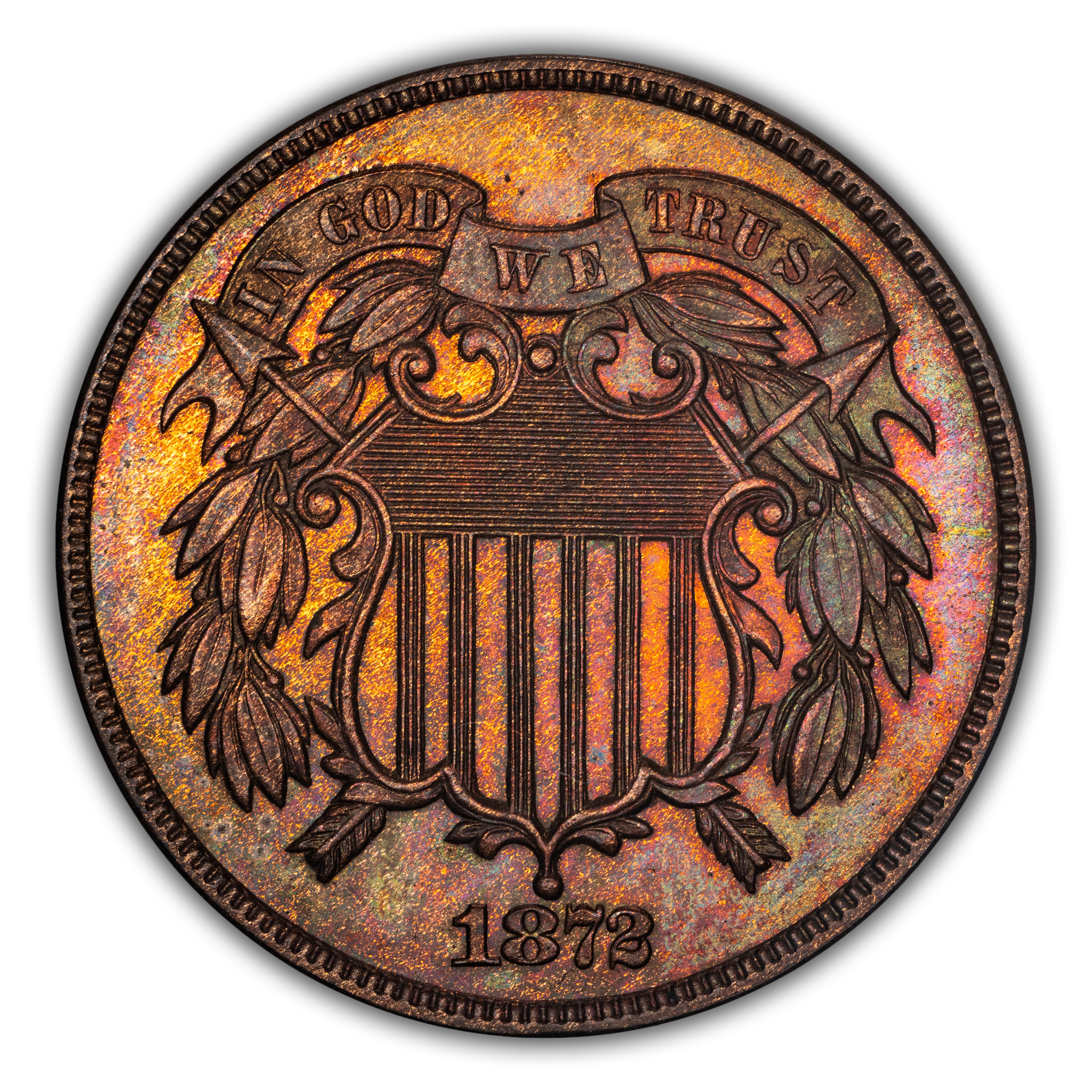 1872 2c PR BN