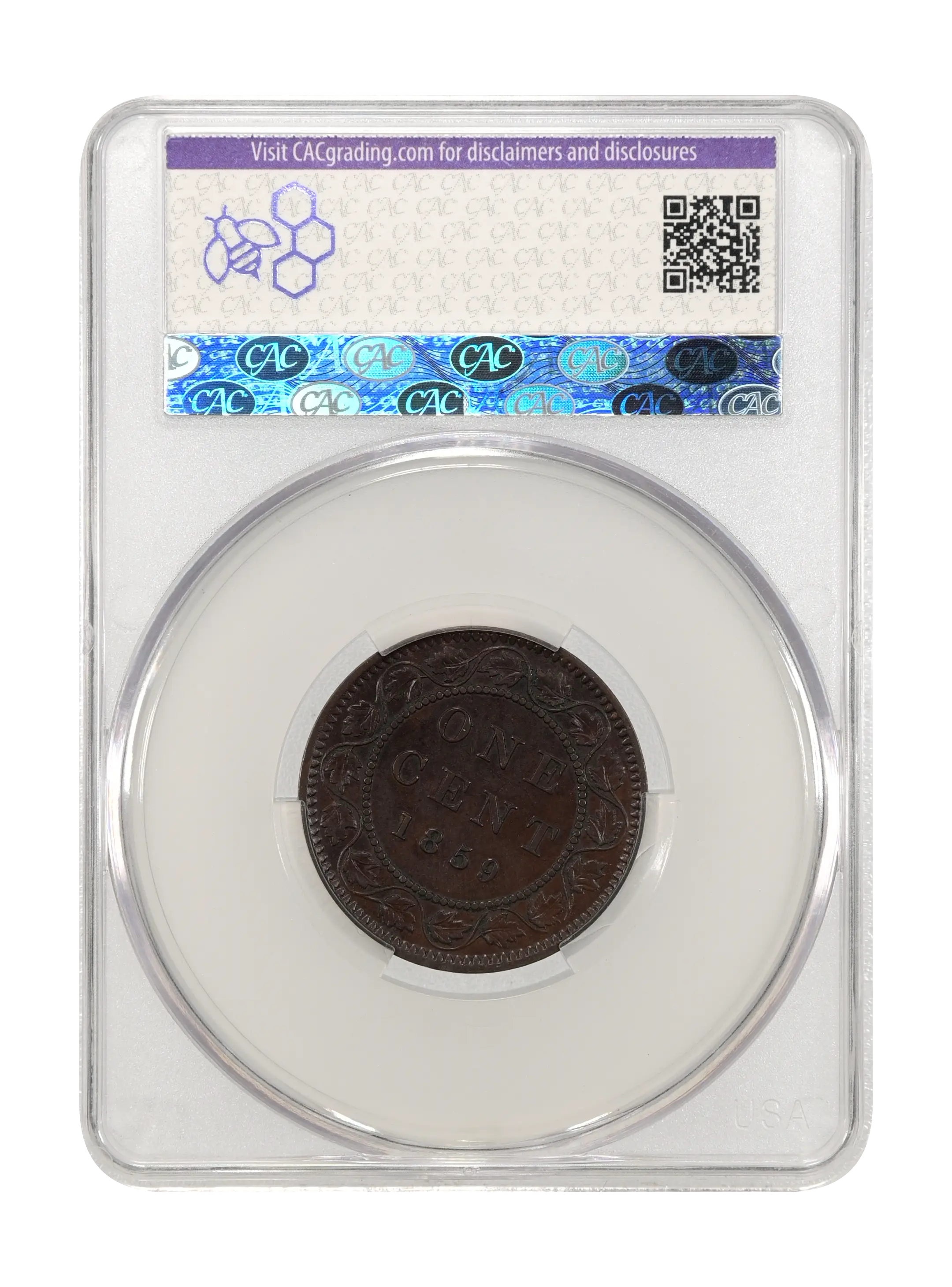 1859 1c Province of Canada, Narrow 9             MS BN thumbnail 6