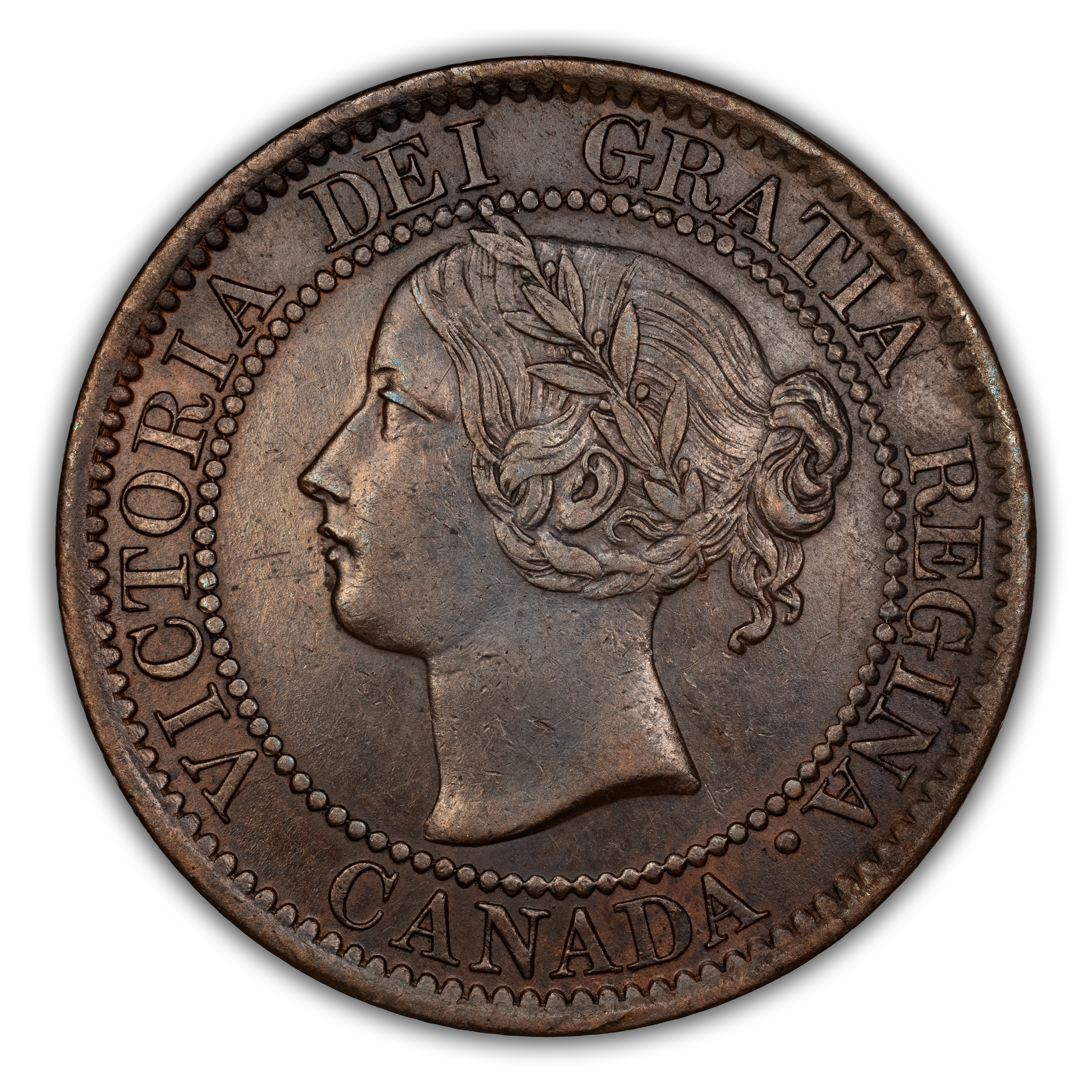 1859 1c Province of Canada, Narrow 9 MS BN
