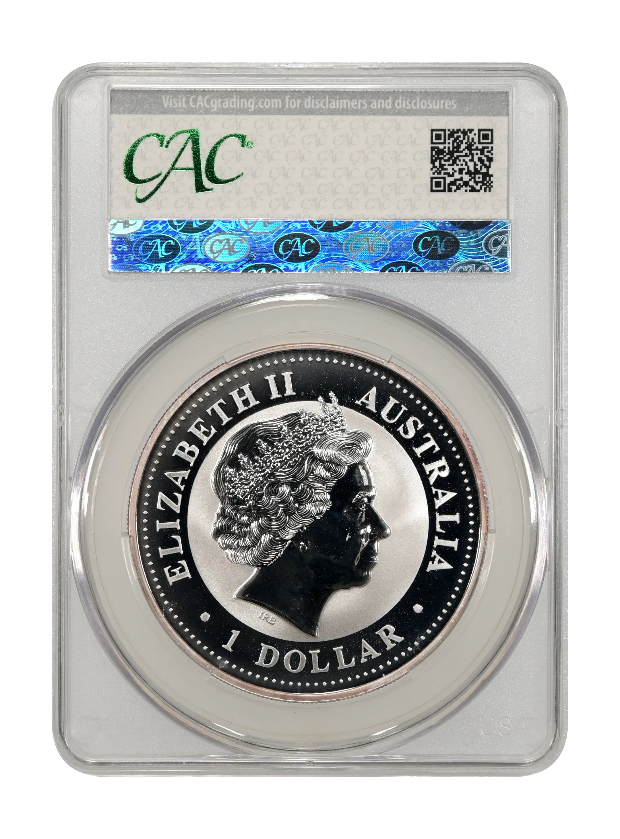 2000 S$1 1oz Silver, Year of the Dragon MS thumbnail 4