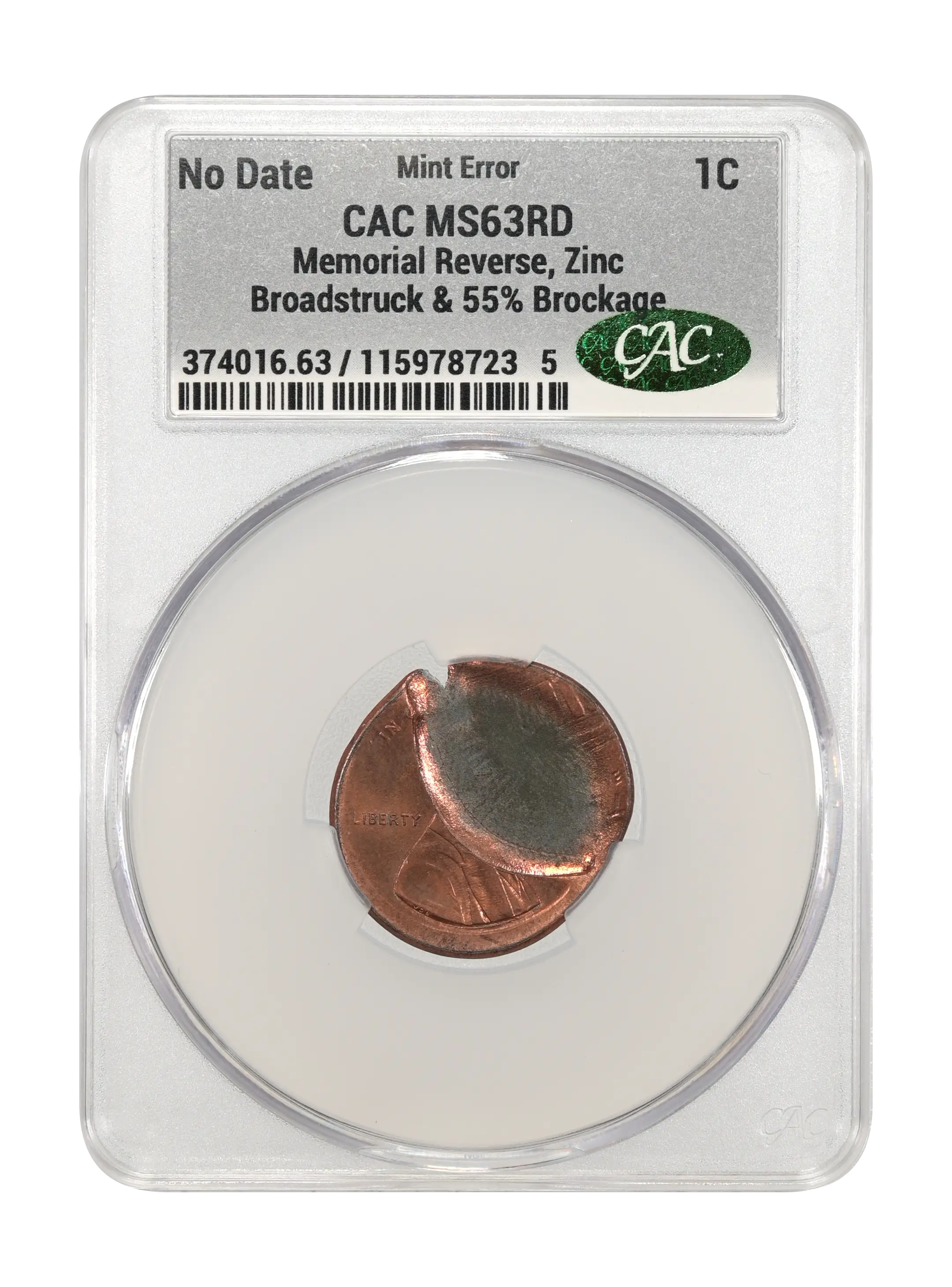 Lincoln Cent 1c Memorial Reverse, Zinc, 1982-2008 MS RD [Type] thumbnail 16