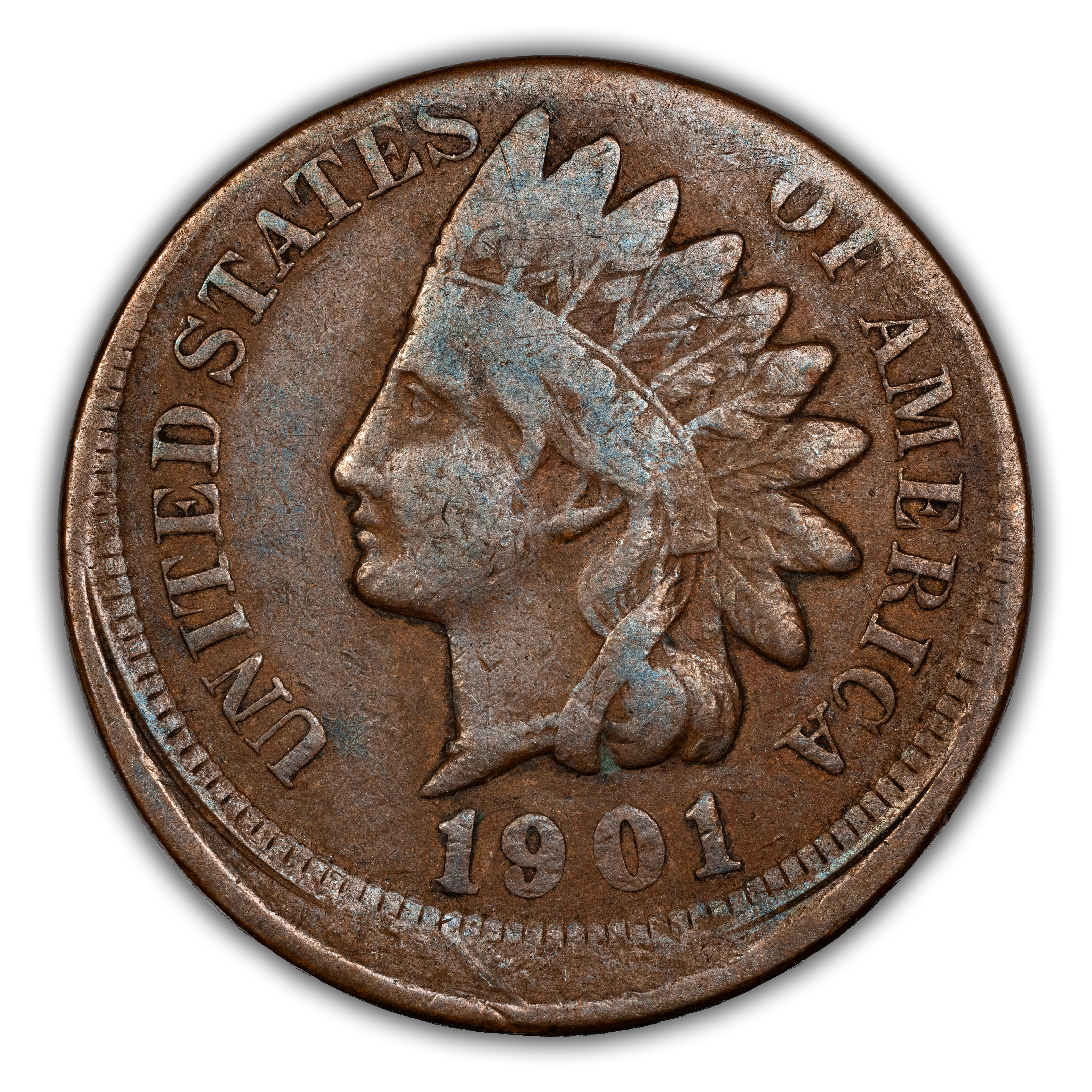 1901 1c Repunched Date, FS-301, S-19 MS BN thumbnail 2