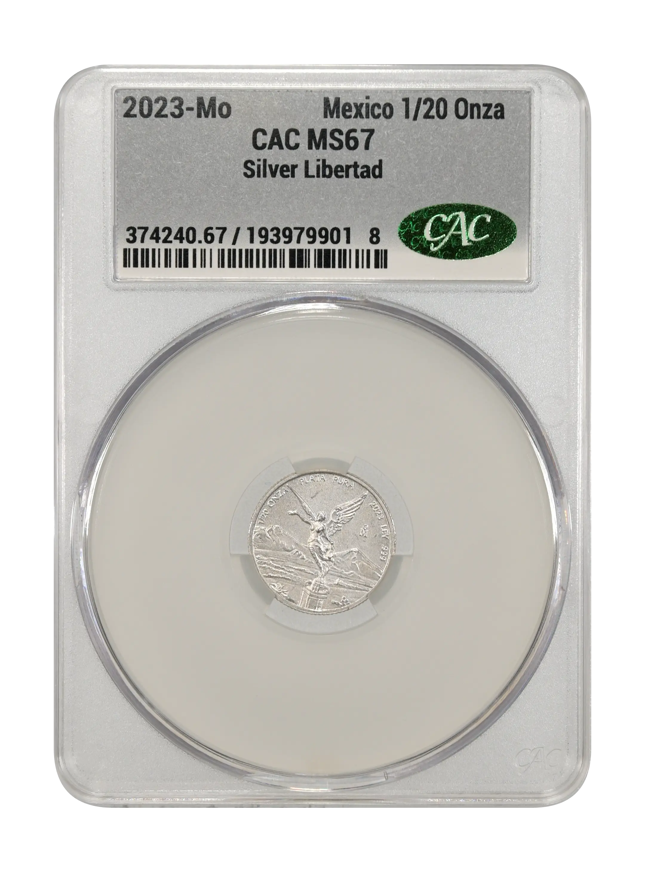 2023-Mo 1/20 Onza Libertad, Silver MS (KM-609) thumbnail 3