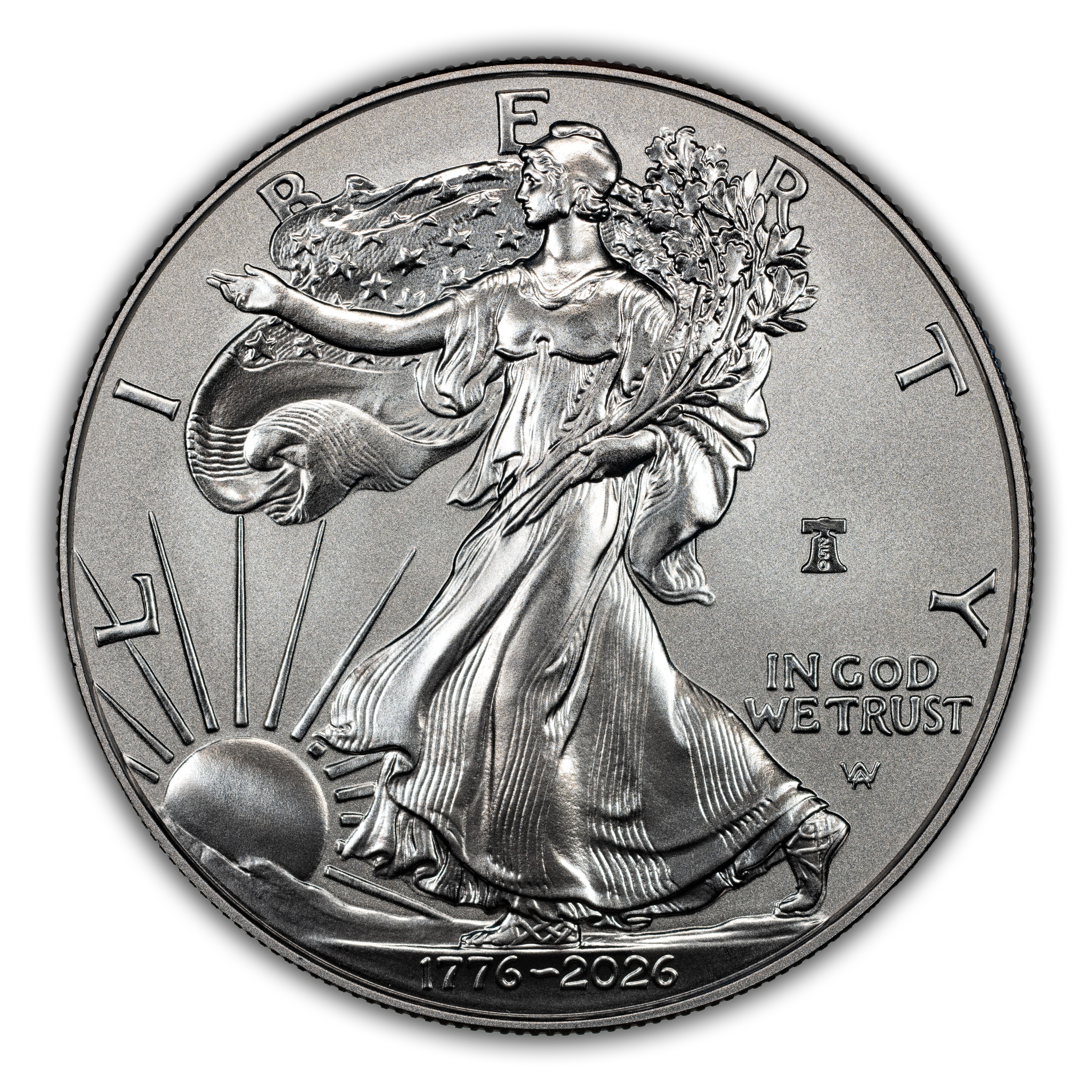 1776~2026-W $1  Silver Eagle, Enhanced Unc, Liberty Bell Privy, 250th Anniversary MS thumbnail 9