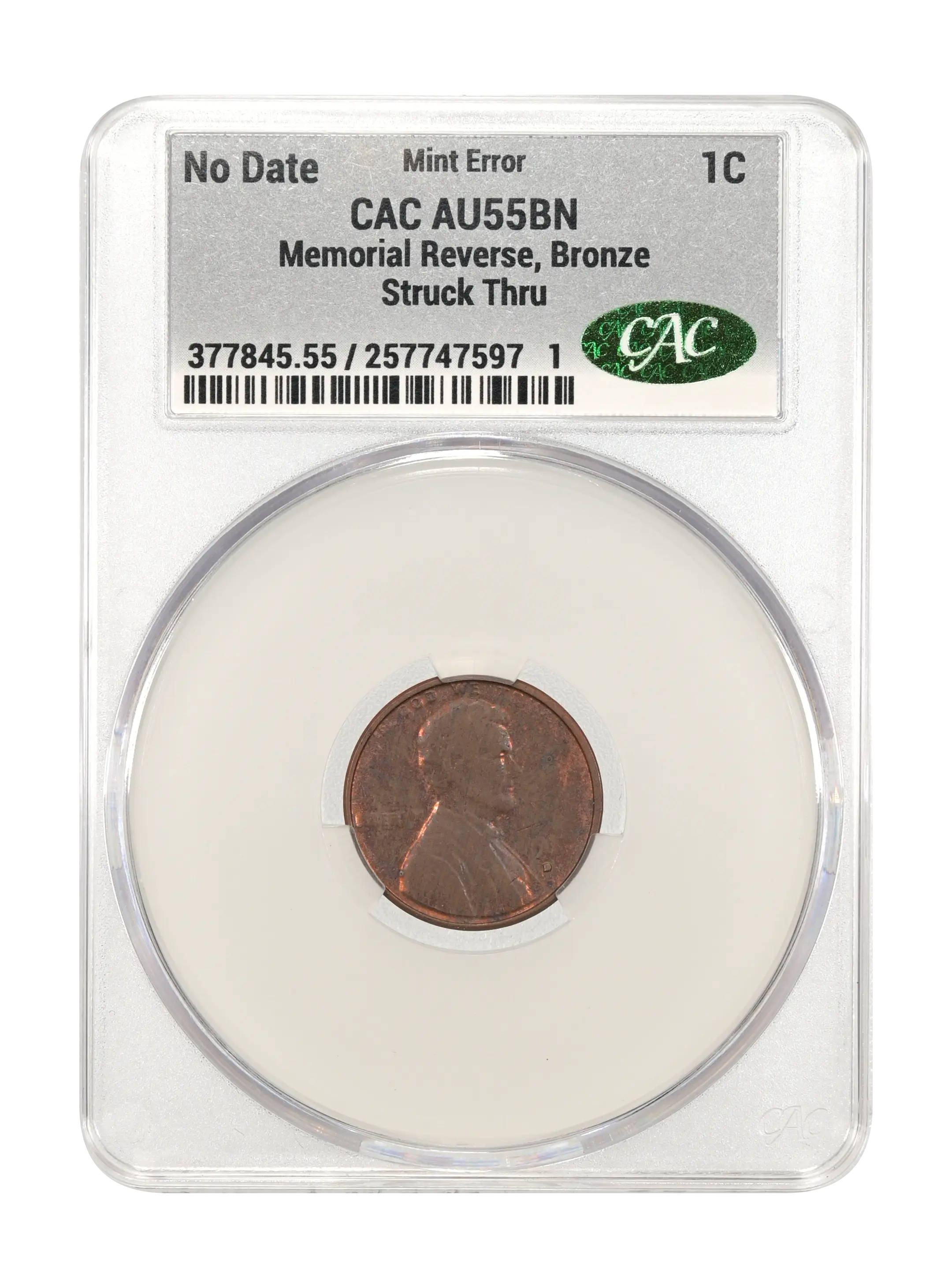 Lincoln Cent 1c Memorial Reverse, Bronze, 1959-1982 MS BN [Type] thumbnail 9