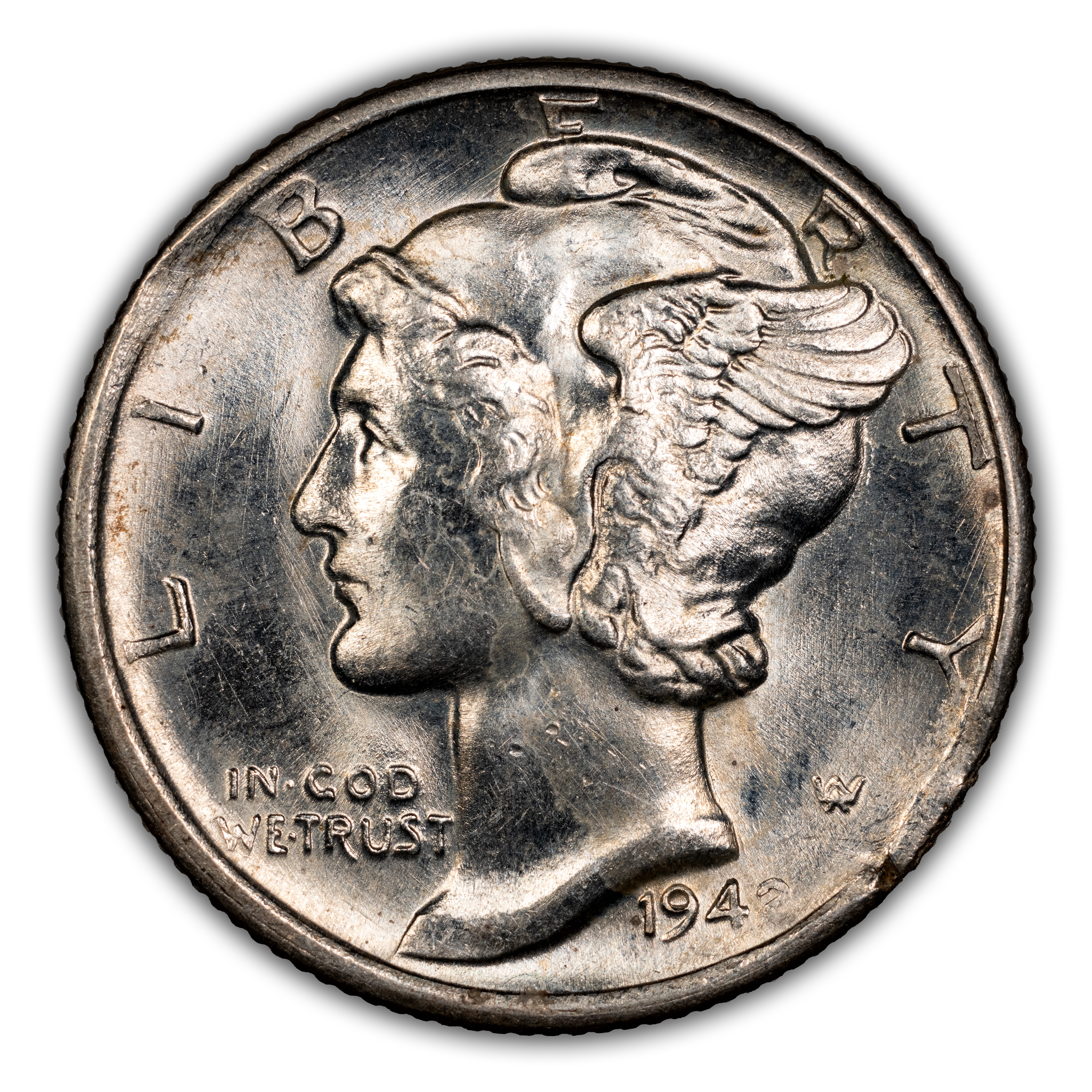 Mercury Dime Set 10c Short Set, 15 Coins MS thumbnail 20
