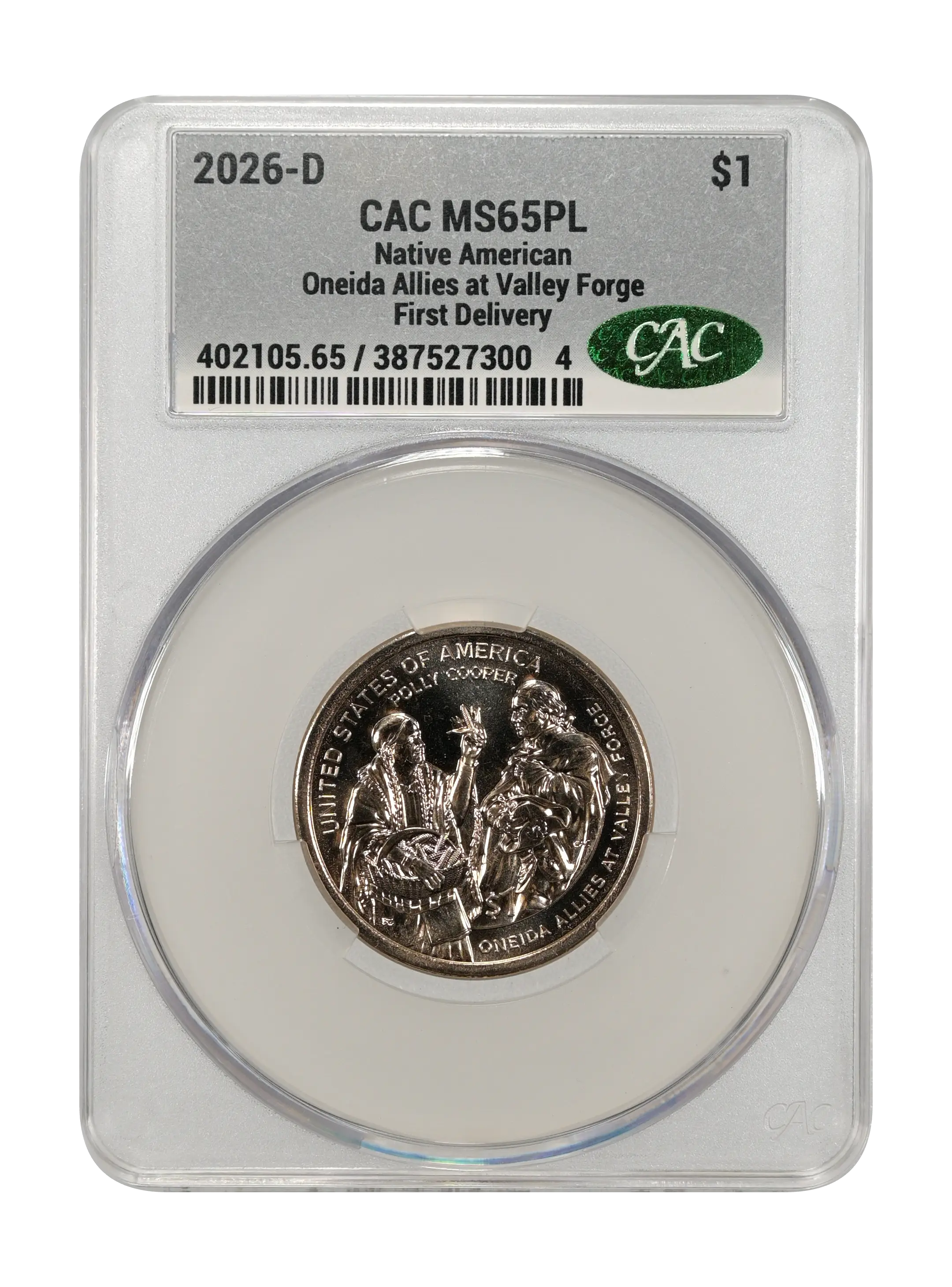 2026-D $1  Native American, Oneida Allies at Valley Forge MS PL thumbnail 2