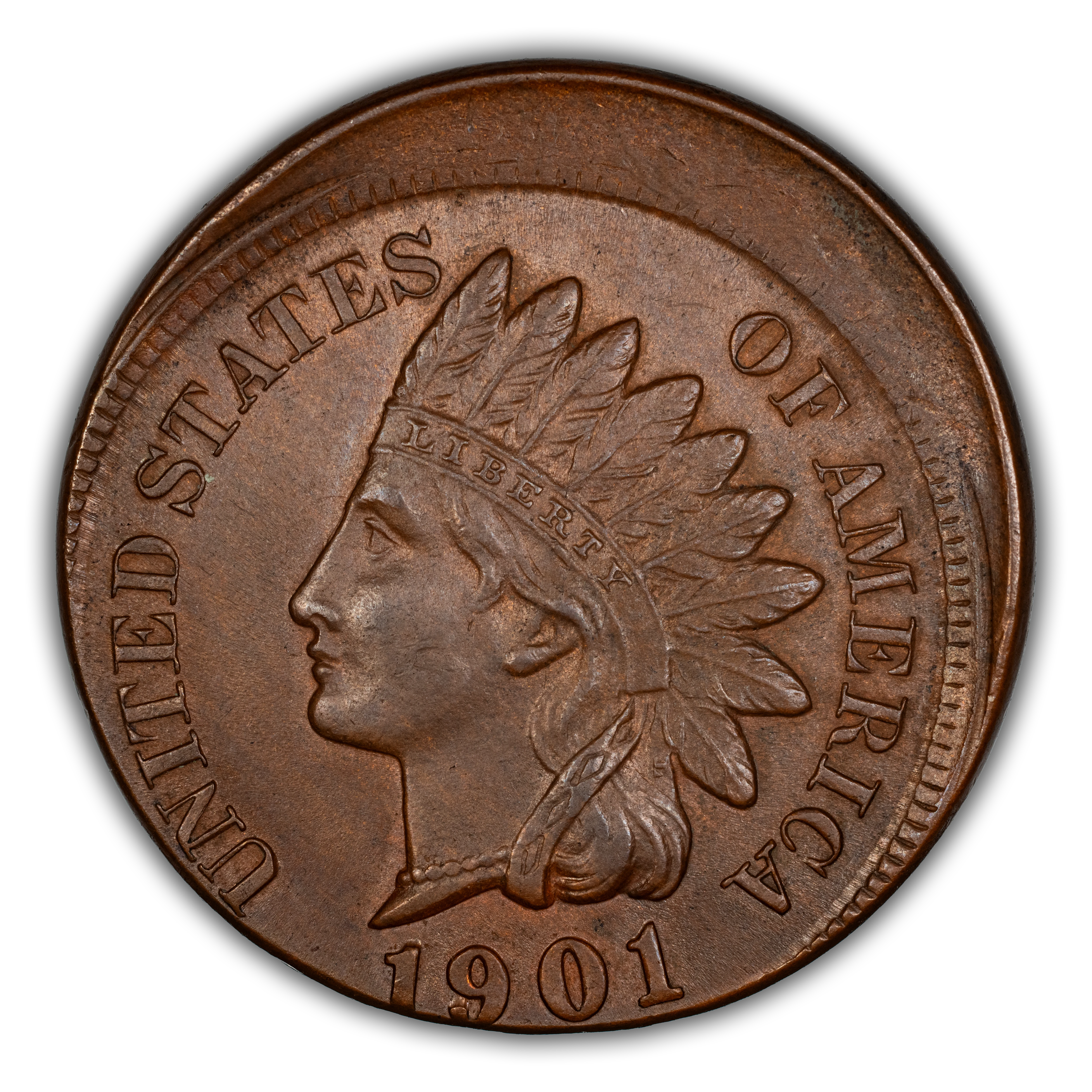 1901 1c Repunched Date, FS-301, S-19 MS BN thumbnail 3