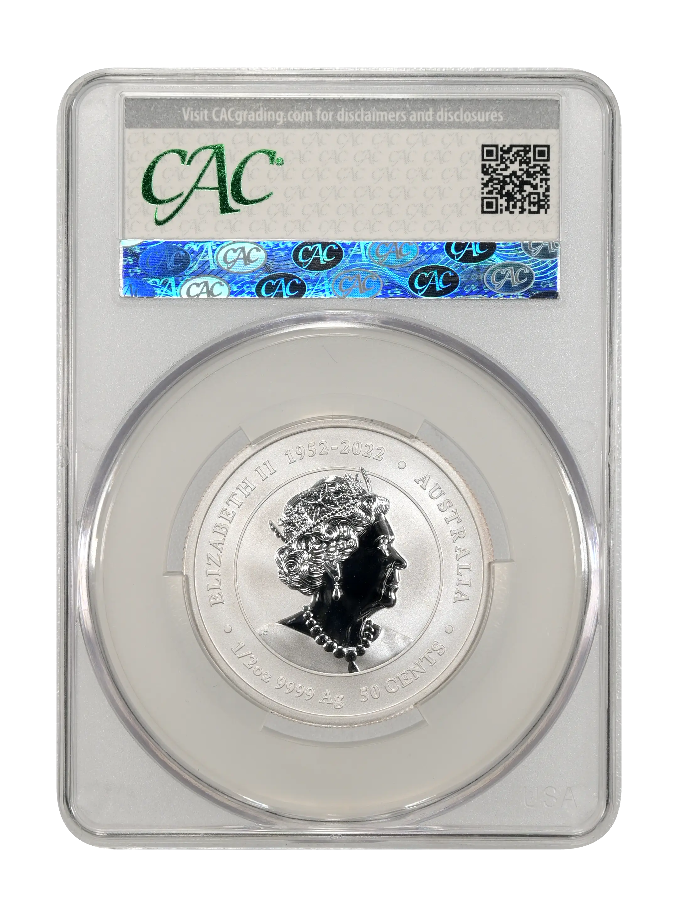 2024-P125 S50c 1/2oz Silver, Dragon, Red Colorized MS thumbnail 2