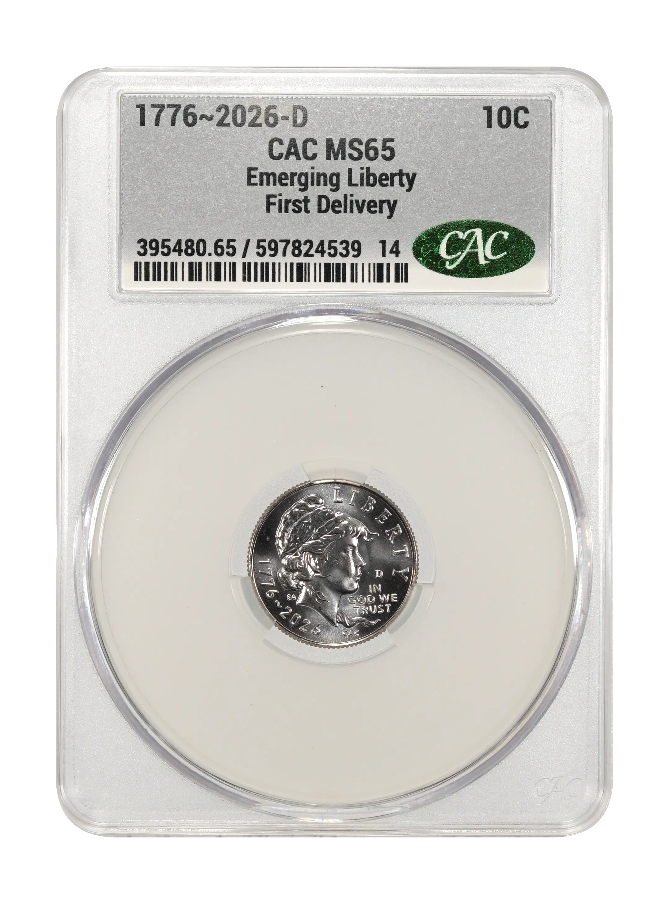 1776~2026-D 10c Emerging Liberty MS thumbnail 17