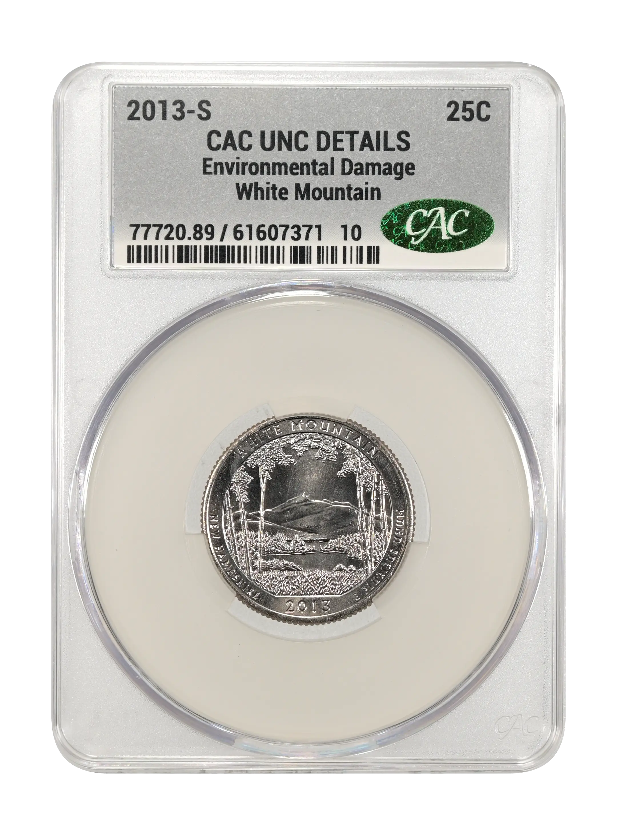 2013-S  25c White Mountain MS thumbnail 2