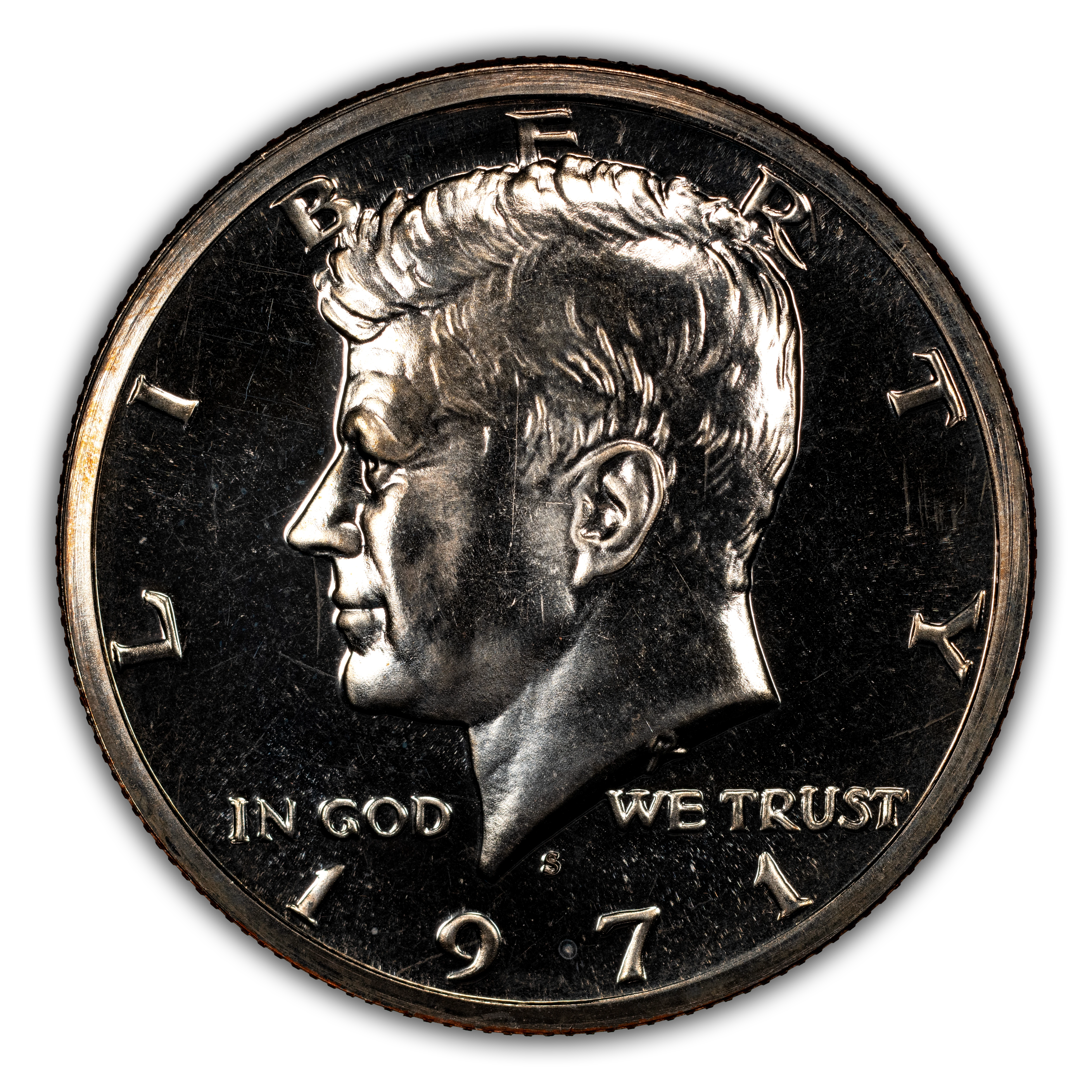 1971-S 50c Doubled Die Obverse, FS-102 PR