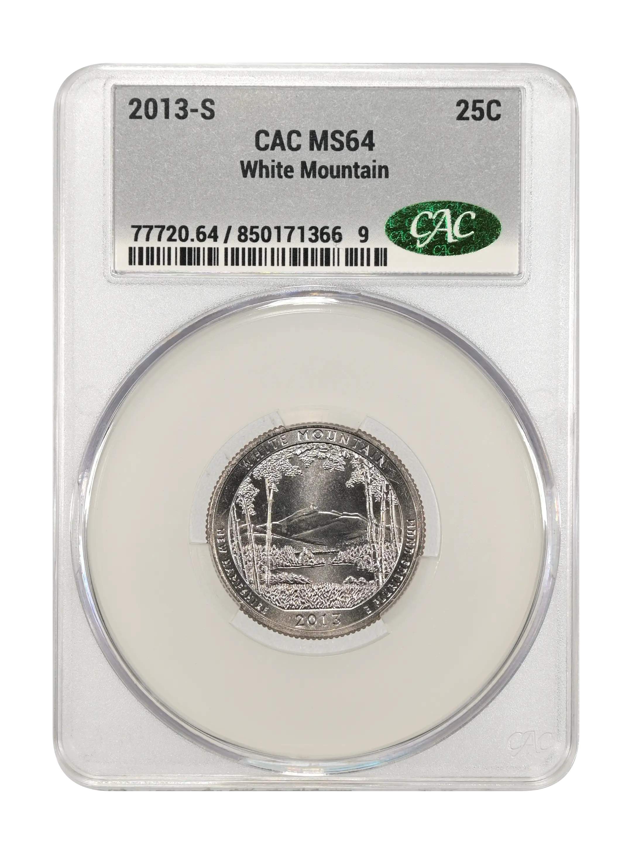 2013-S  25c White Mountain MS thumbnail 3