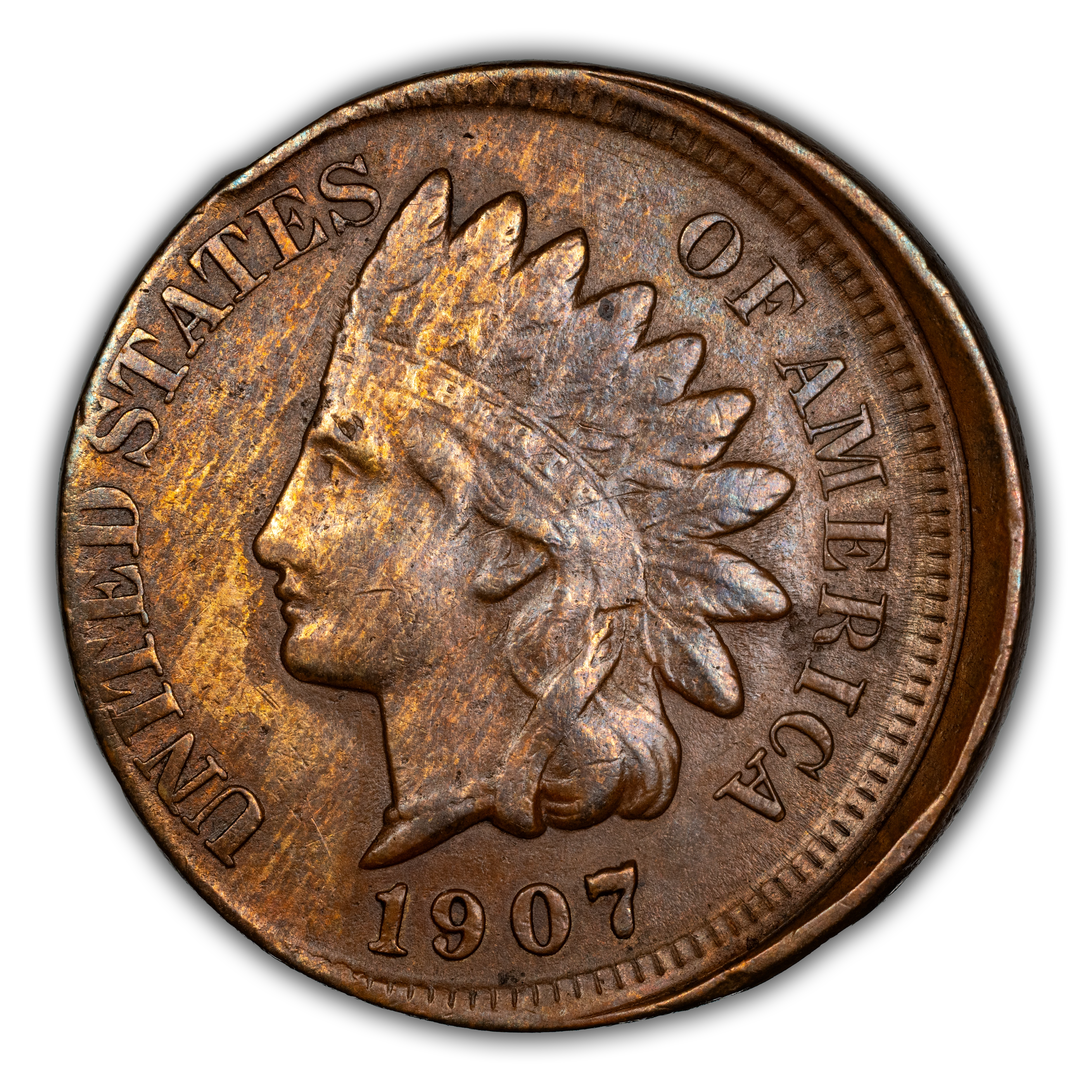 1907 1c Repunched Date, FS-304, S-27 MS BN thumbnail 3