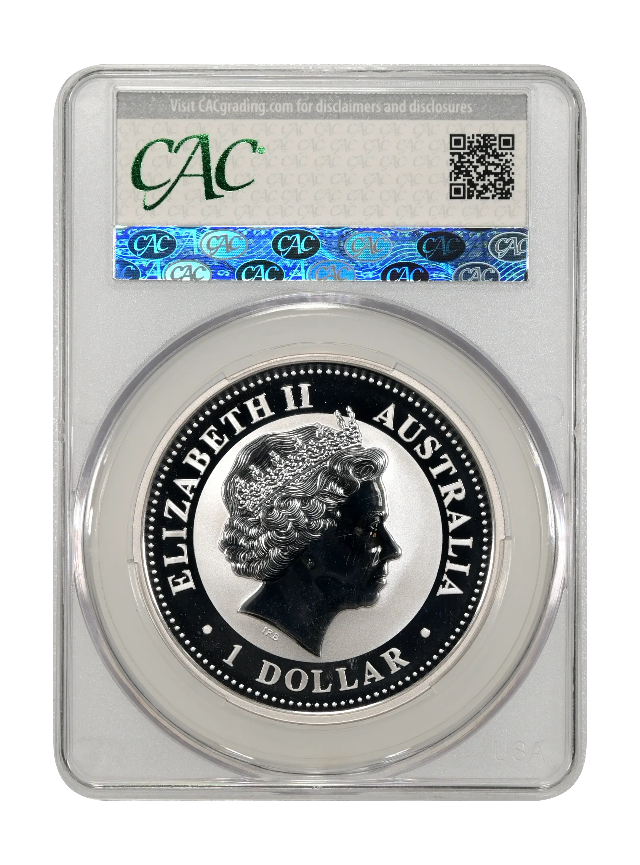 2006 S$1 1oz Silver, Year of the Dog MS thumbnail 2