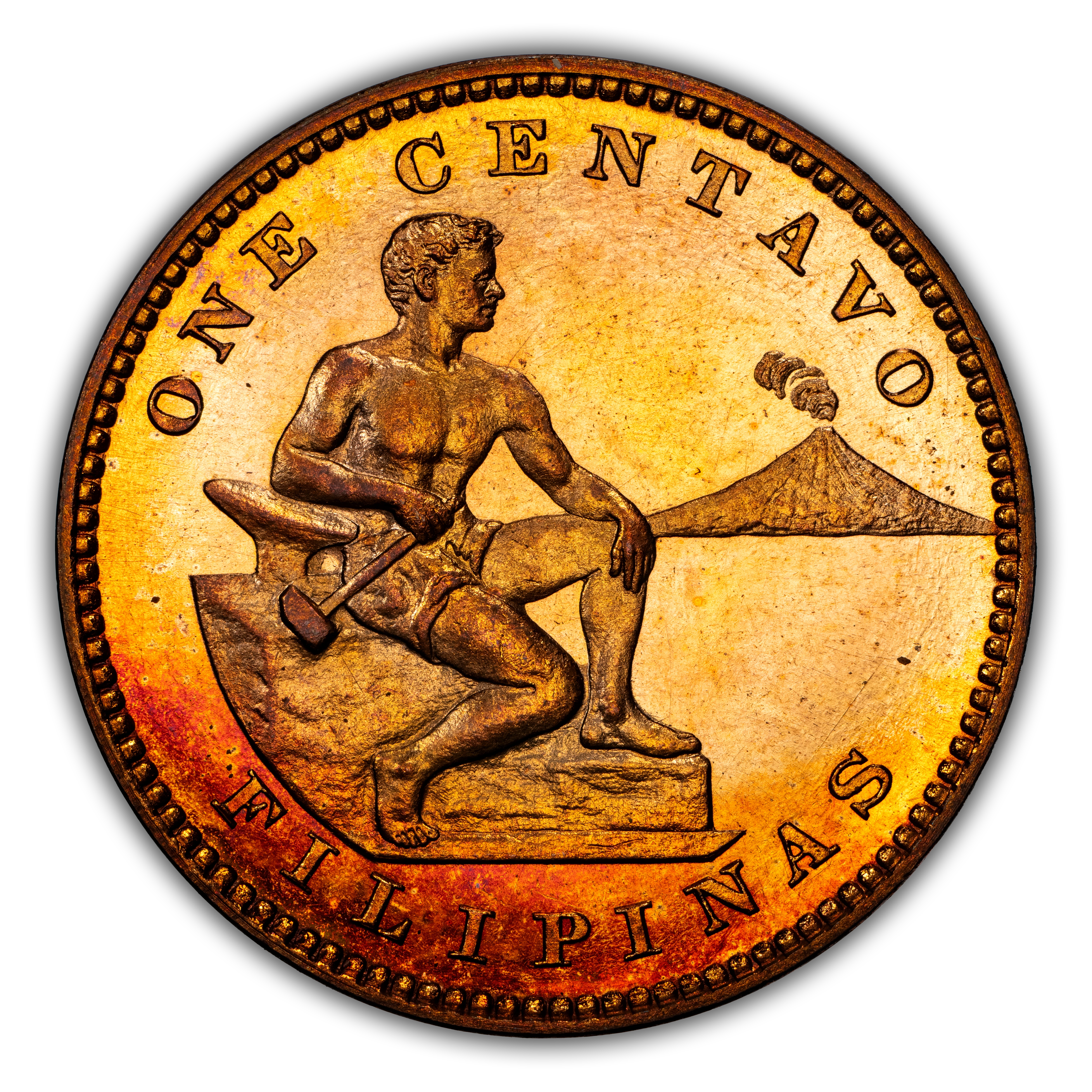 1904 1c U.S. Philippines PR RB