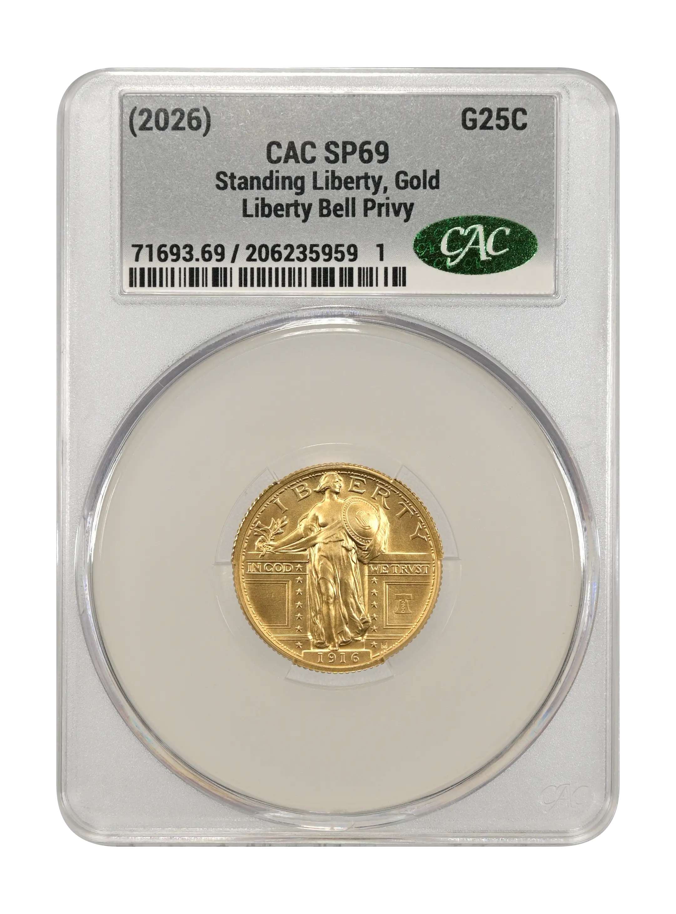 (2026) G25c Gold Standing Liberty, 250th Anniversary Privy SP thumbnail 13