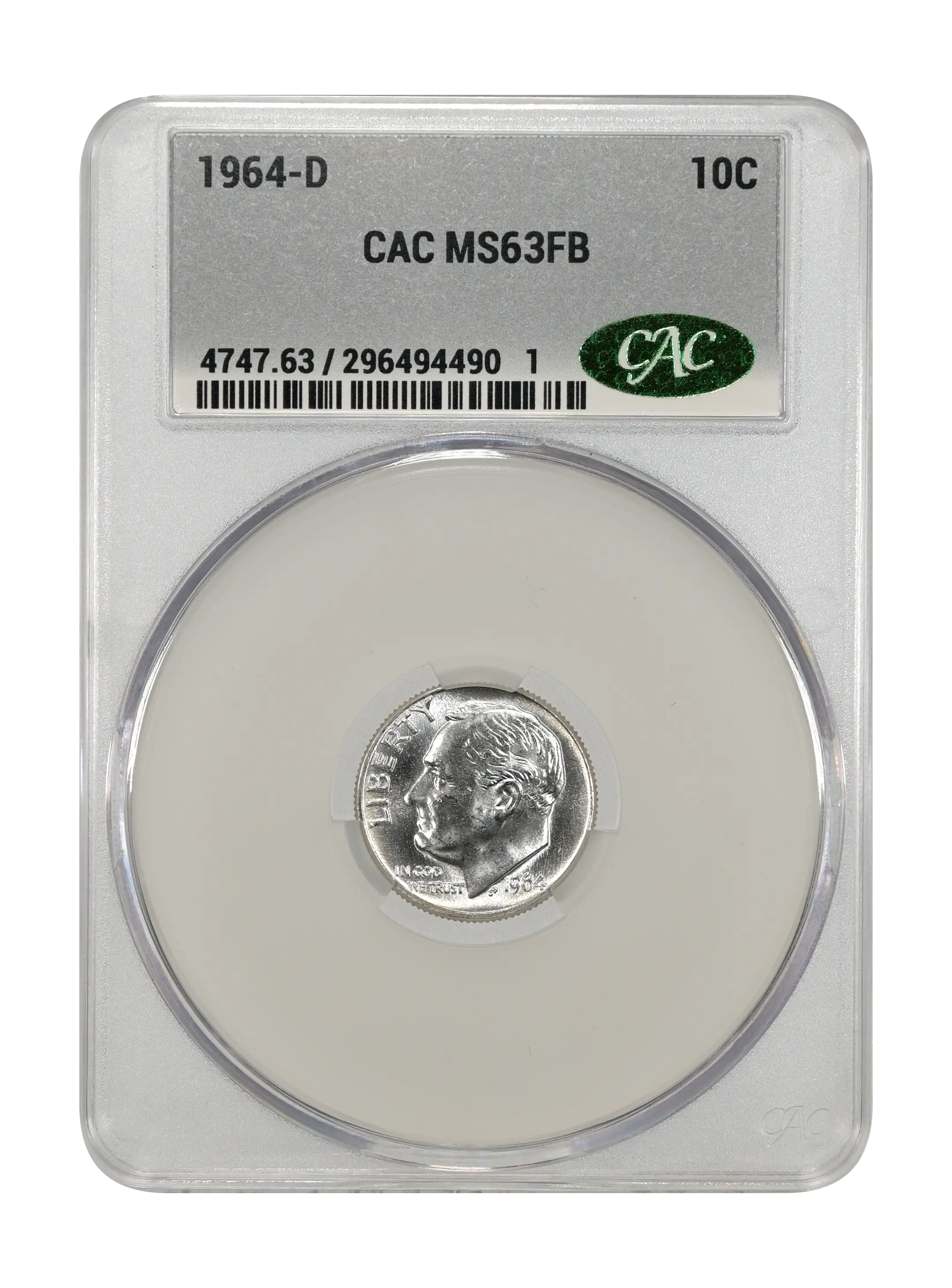 1964-D 10c Doubled Die Reverse MS FB thumbnail 15