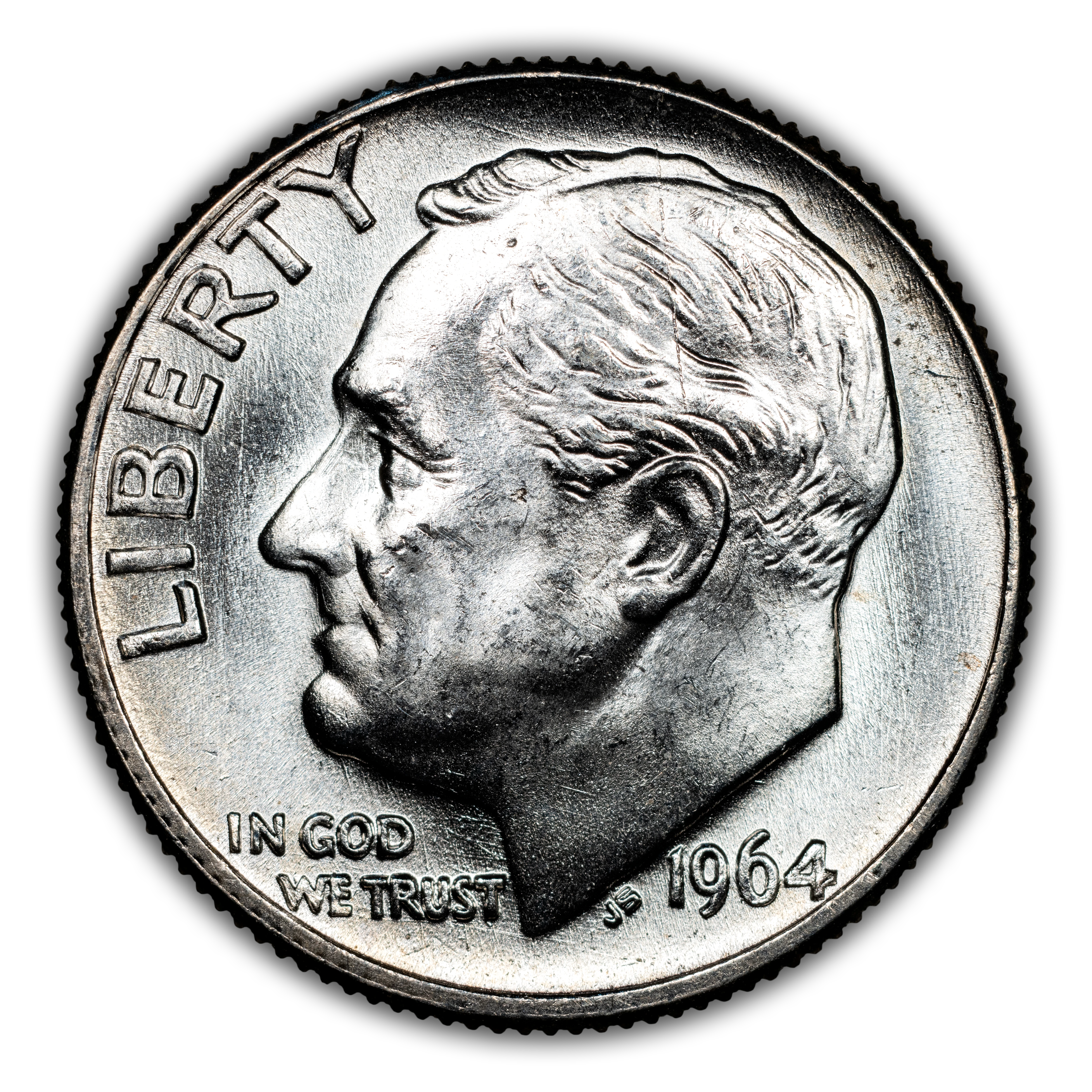 1964-D 10c Doubled Die Reverse MS FB thumbnail 2