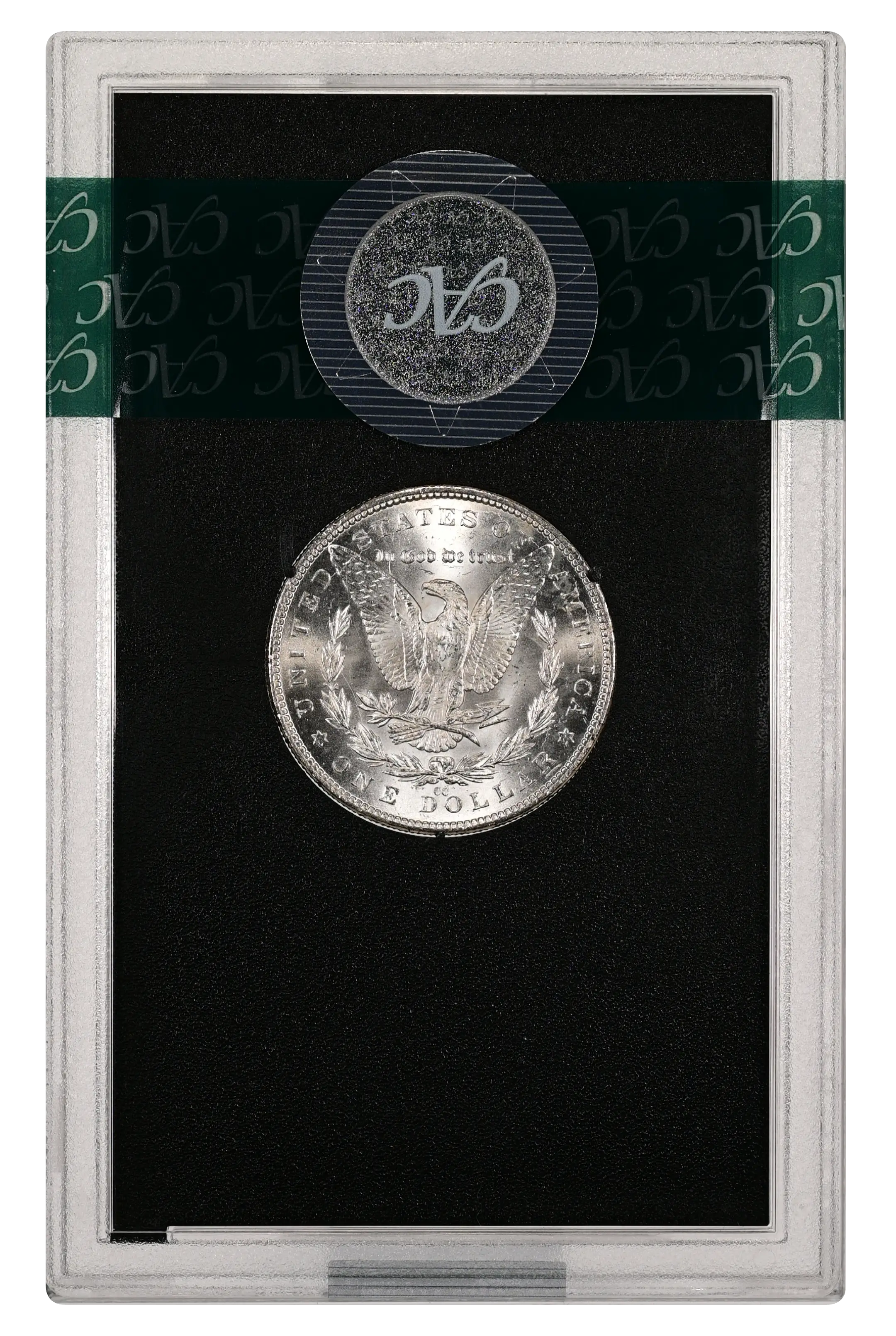 1882-CC $1  GSA Hoard, Die Break Cap & Band, VAM-3D MS thumbnail 5