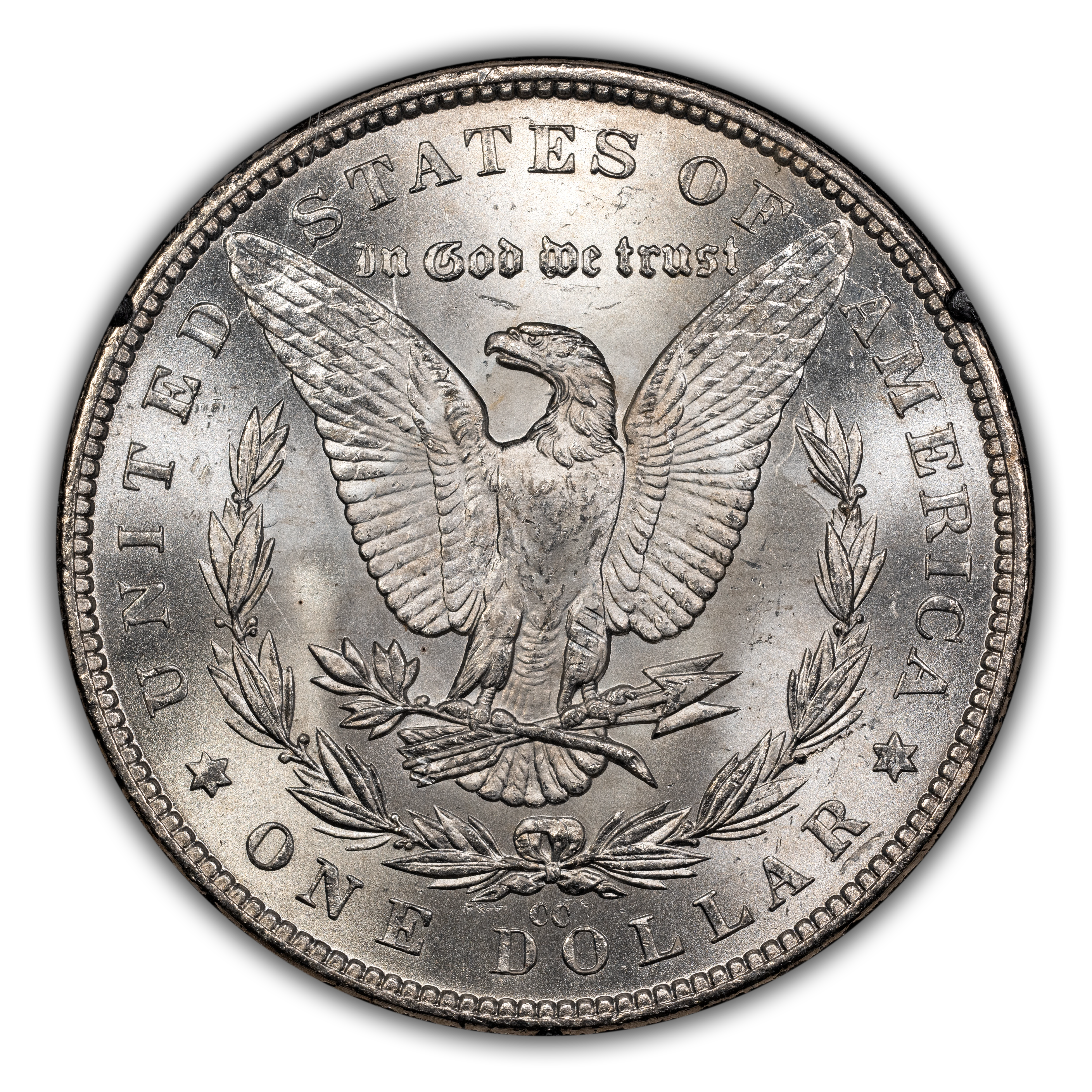 1882-CC $1  GSA Hoard, Die Break Cap & Band, VAM-3D MS thumbnail 2
