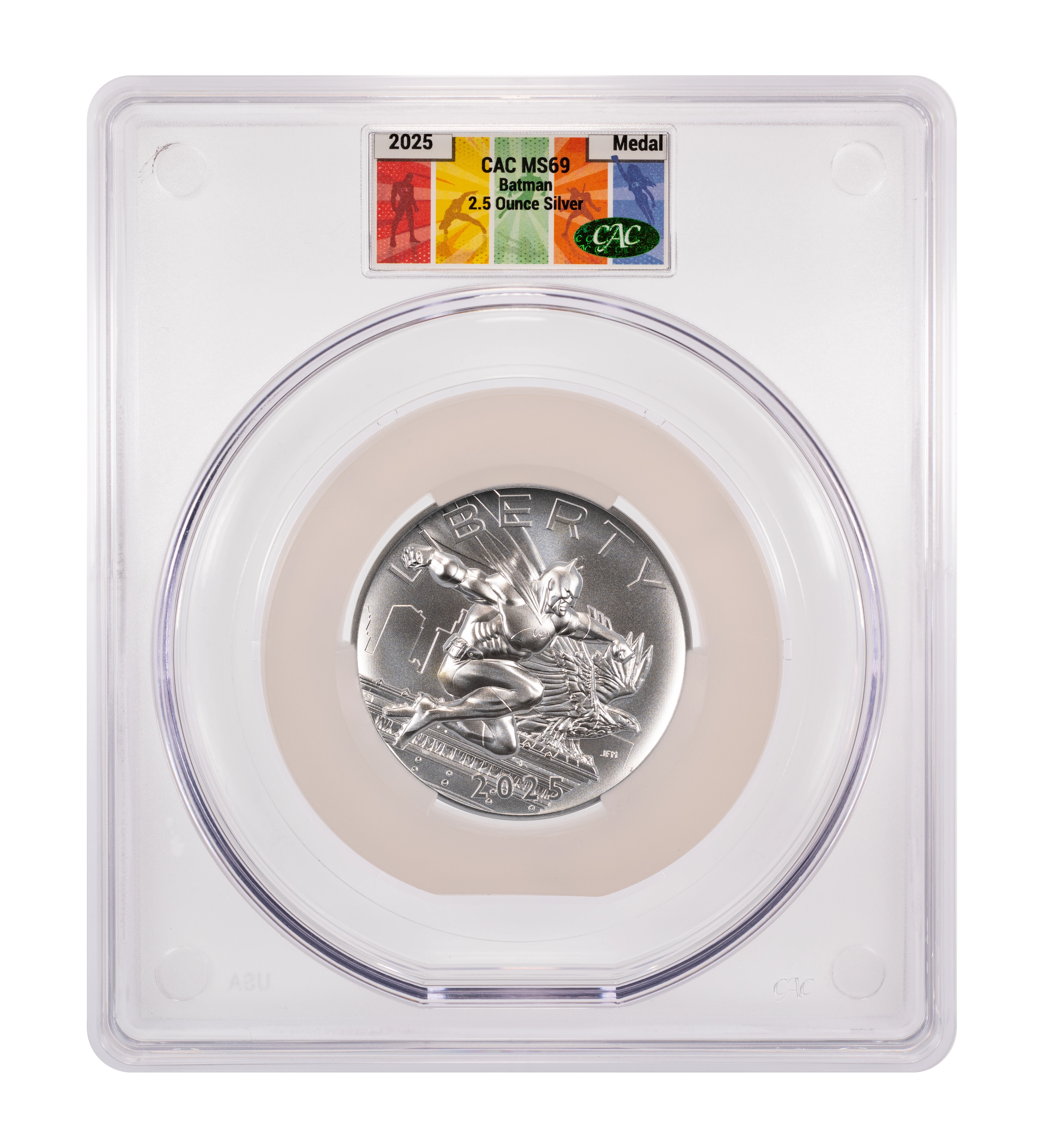 2025 Medal Silver 2.5oz, Batman MS thumbnail 3