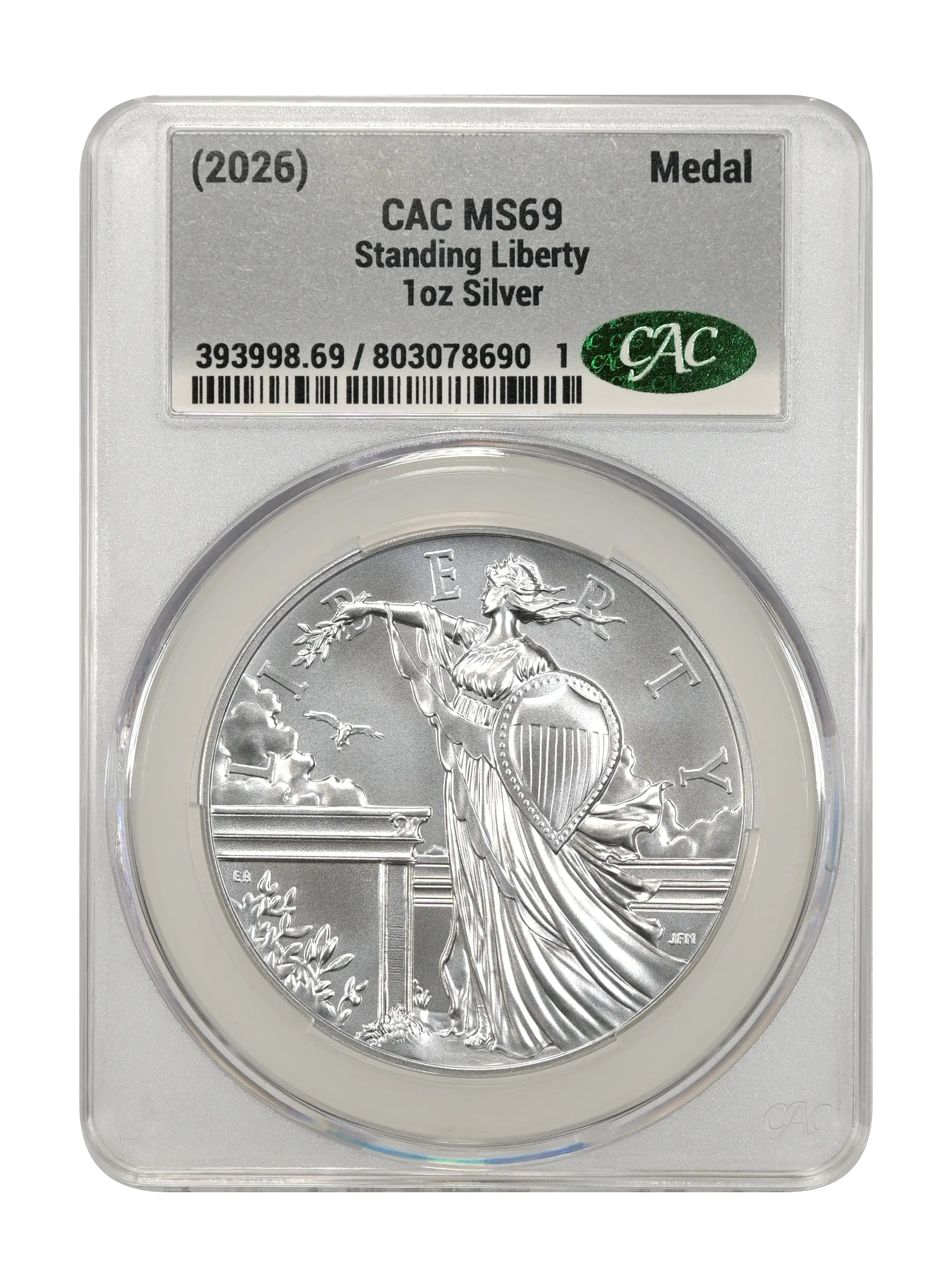 (2026) Medal 1oz Silver, Standing Liberty MS thumbnail 16