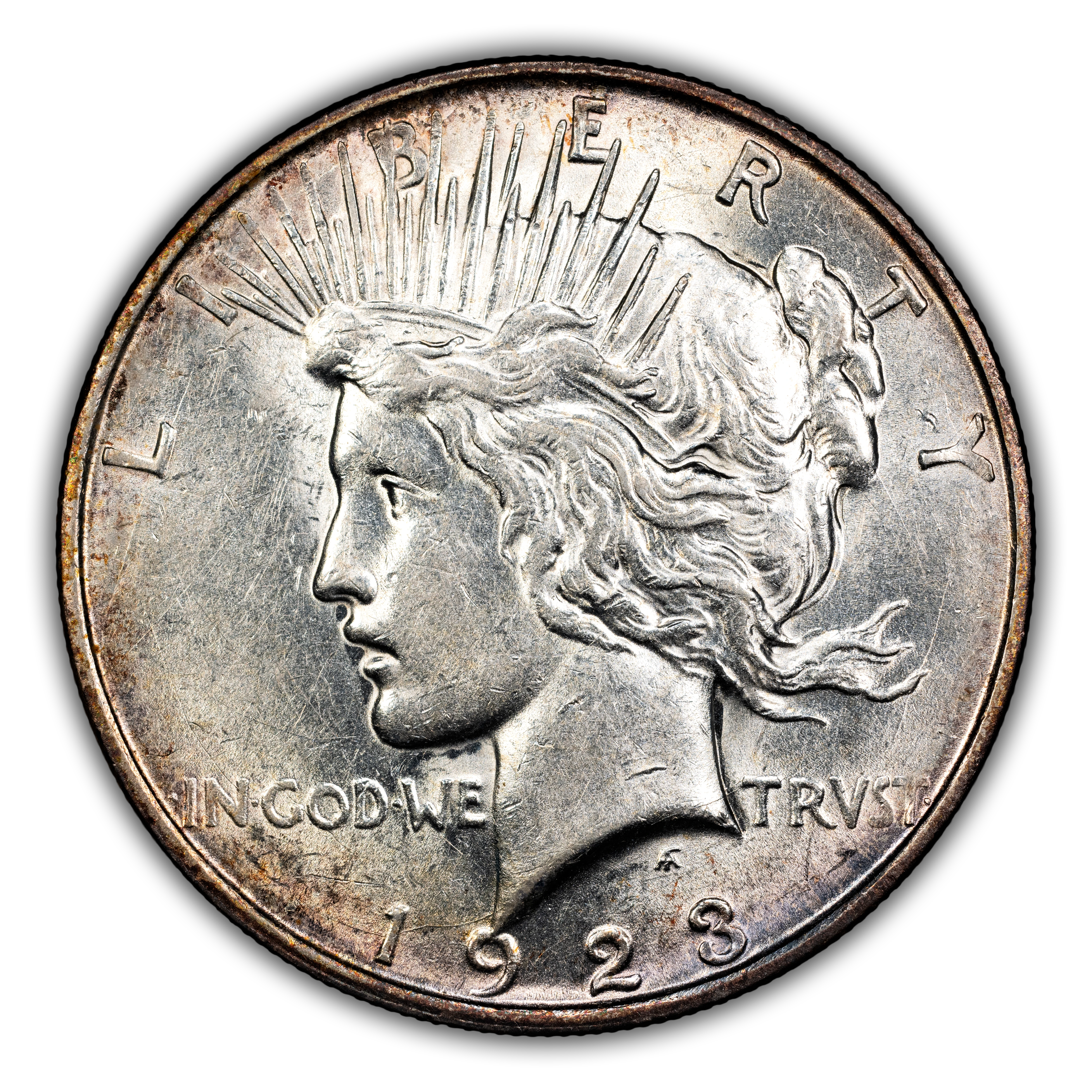 1923-D $1  Reverse Rim Cud, VAM-1AZ1 MS thumbnail 2