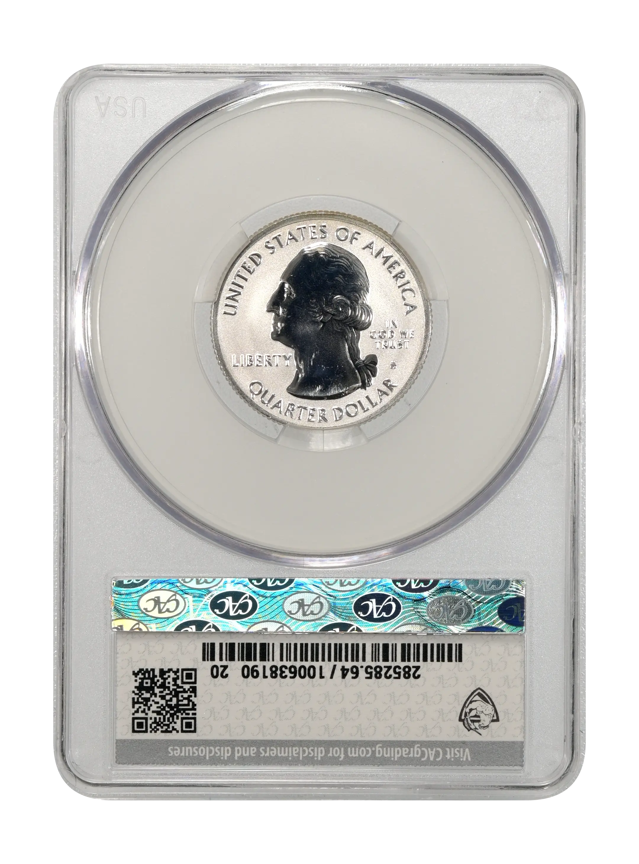 2018-S 25c Block Island, Silver, Reverse Proof PR thumbnail 11