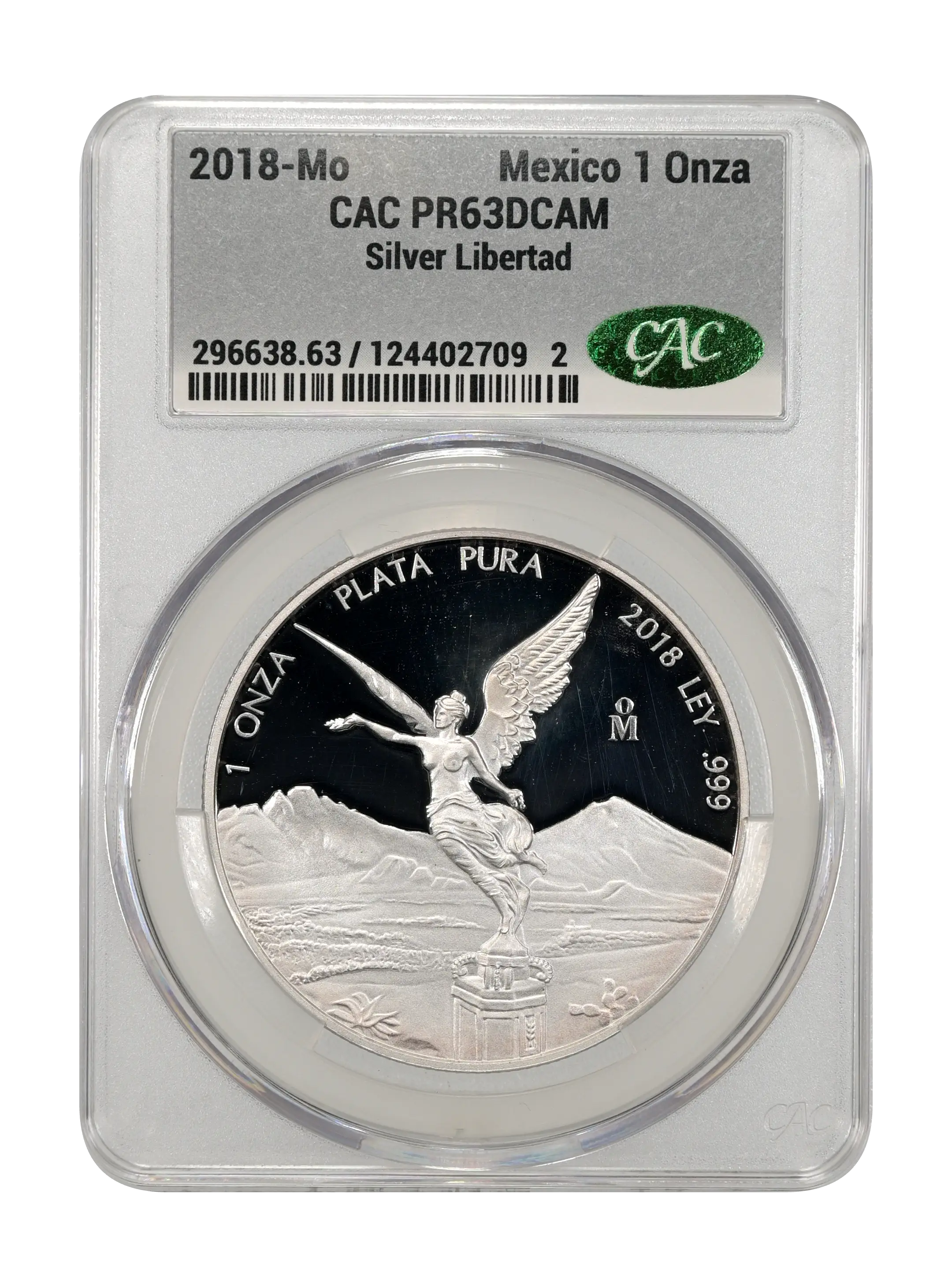 2018-Mo 1 Onza Libertad, Silver PR DCAM (KM-639) thumbnail 2