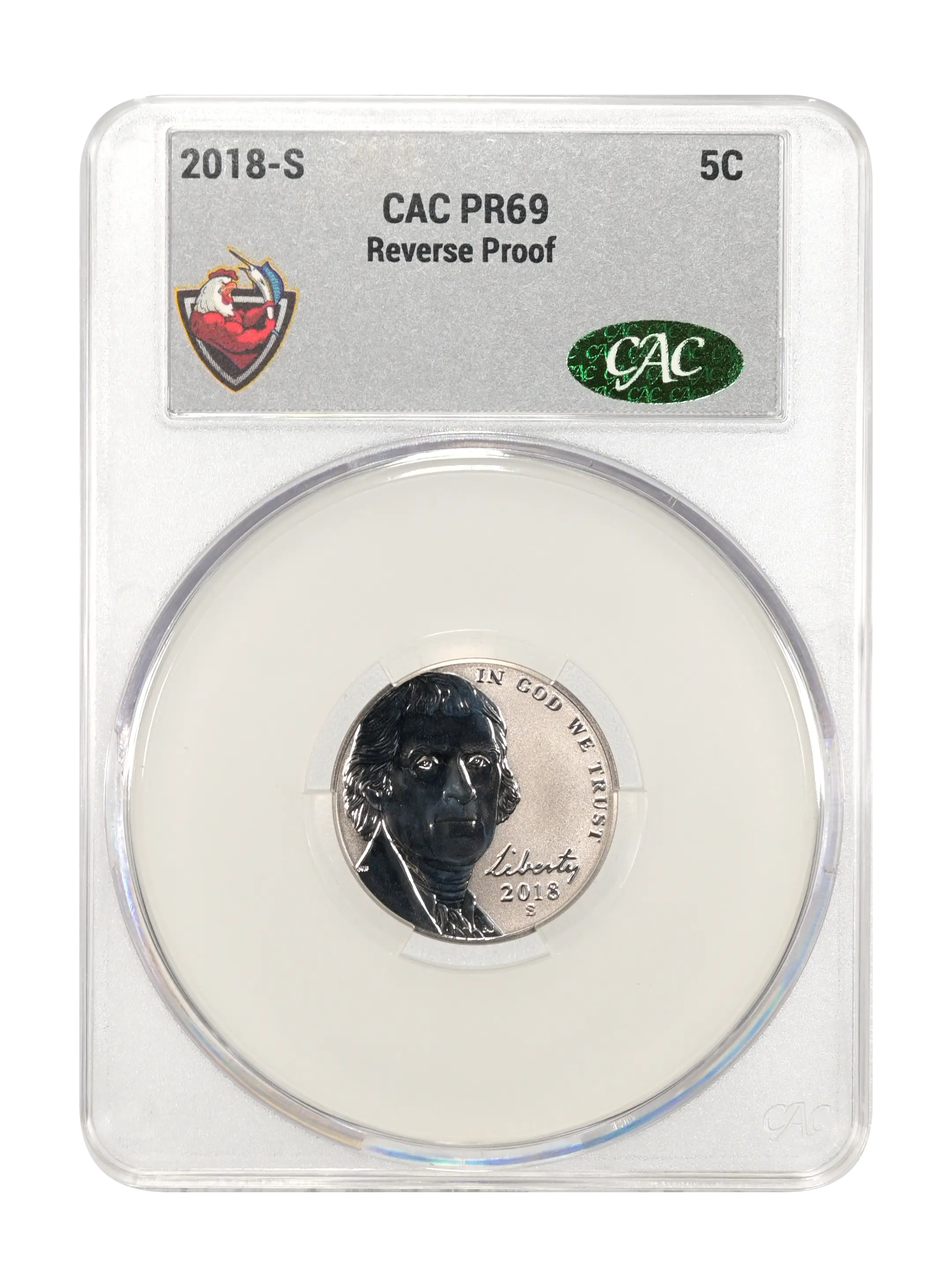 2018-S 5c Reverse Proof PR thumbnail 5