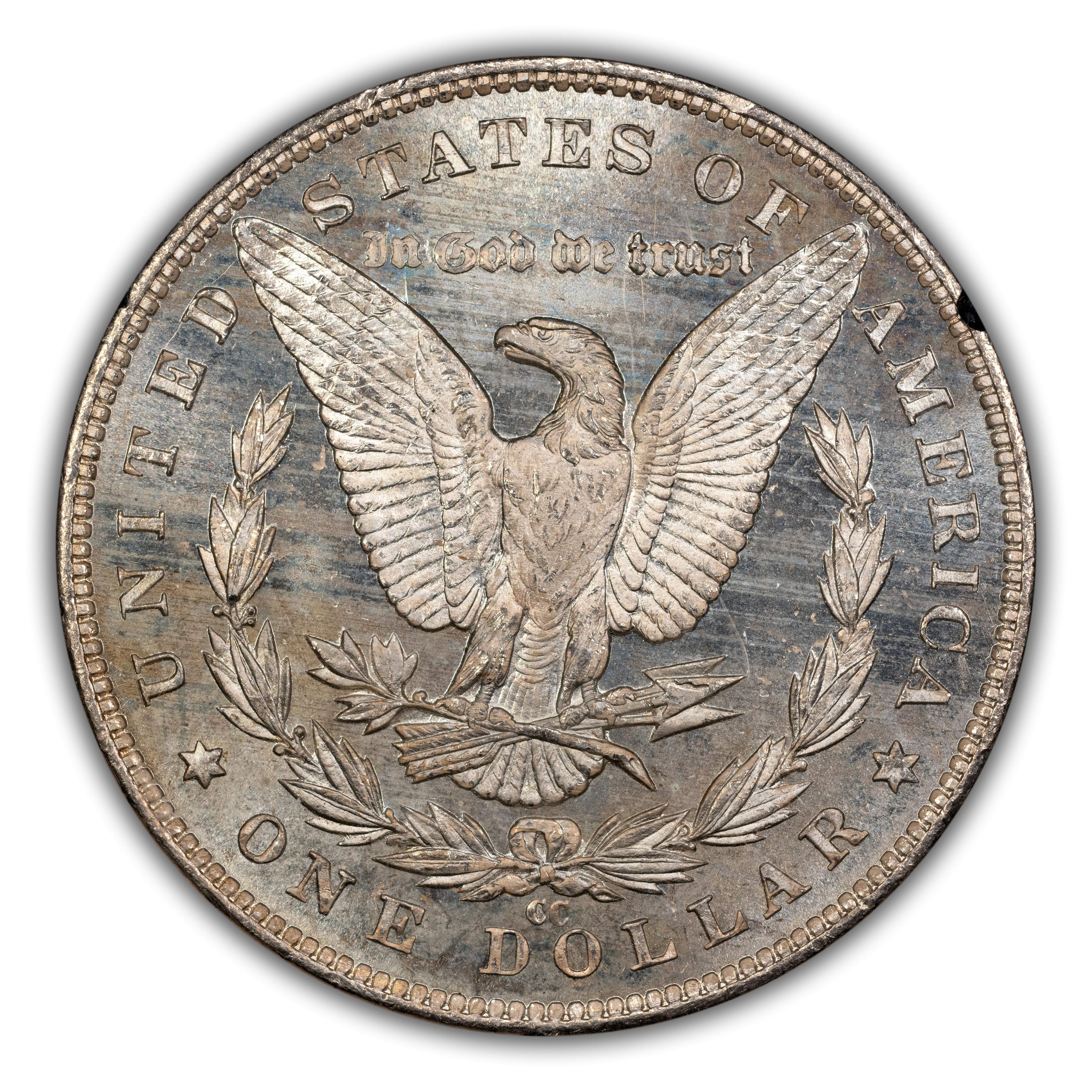 1883-CC $1  GSA Hoard, Doubled Date, Clashed Die, VAM-8A MS PL thumbnail 2