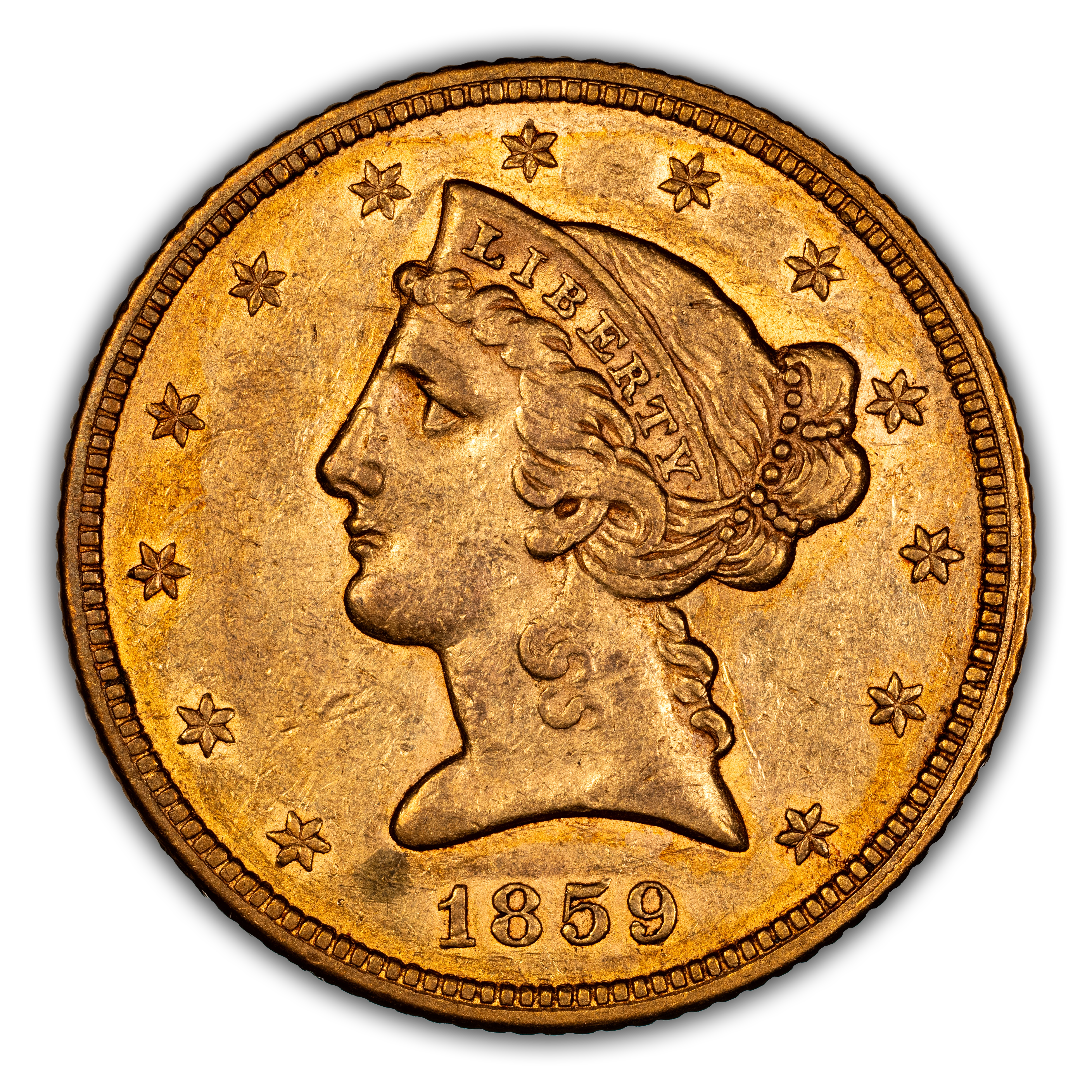 1859 $5 MS
