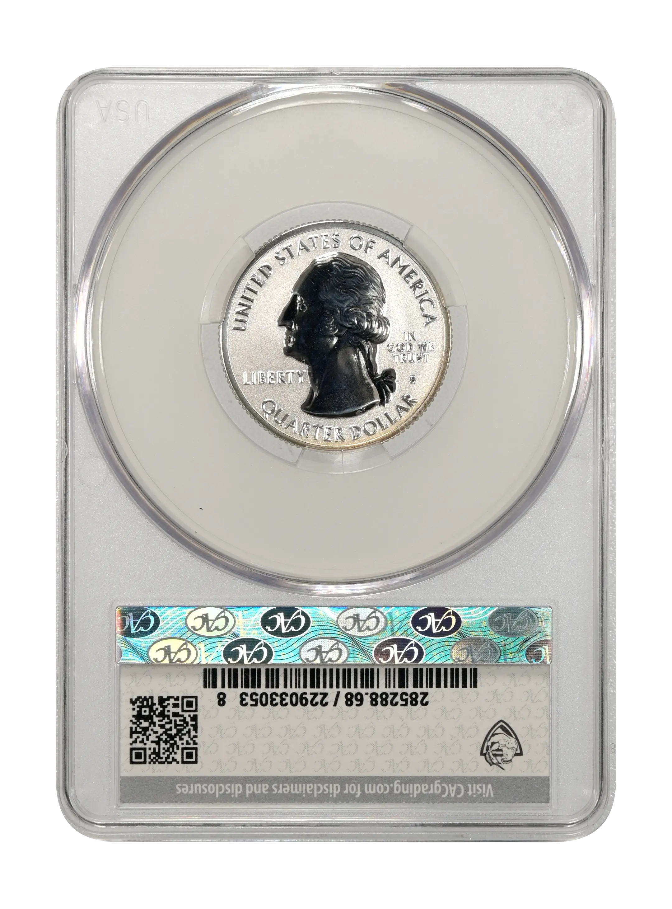 2018-S 25c Voyageurs, Silver, Reverse Proof PR thumbnail 11