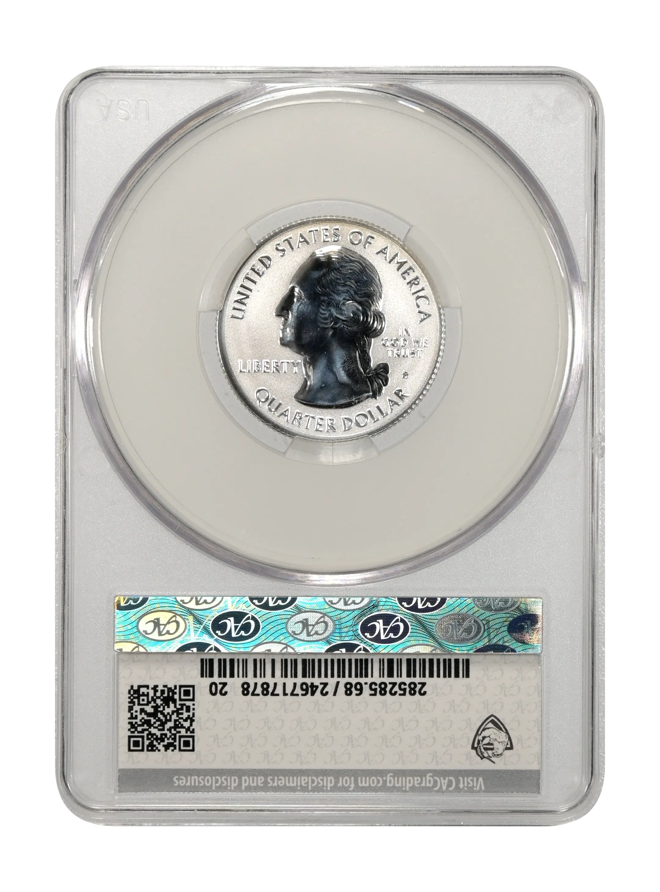 2018-S 25c Block Island, Silver, Reverse Proof PR thumbnail 12