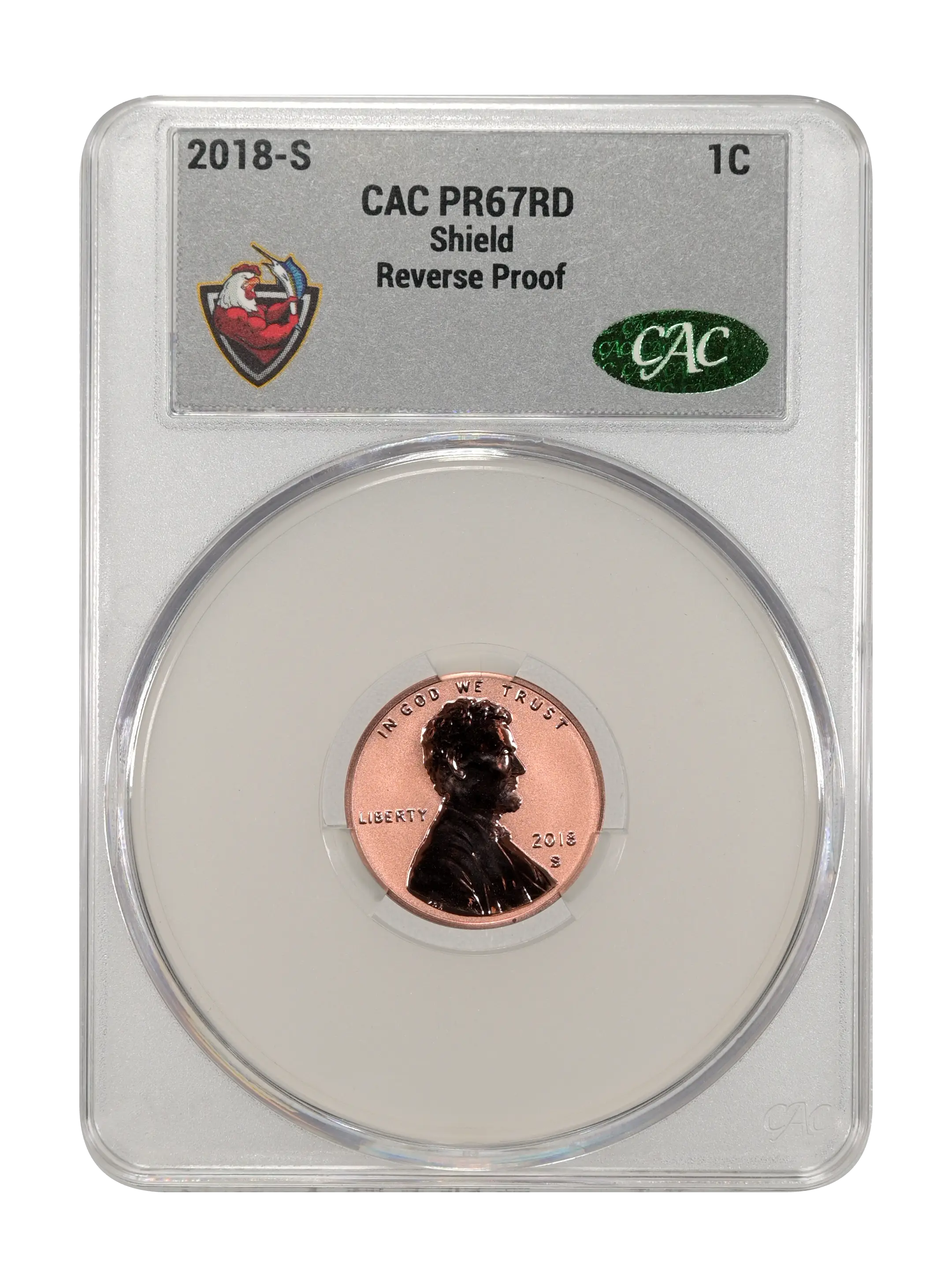 2018-S 1c Shield, Reverse Proof PR RD thumbnail 4