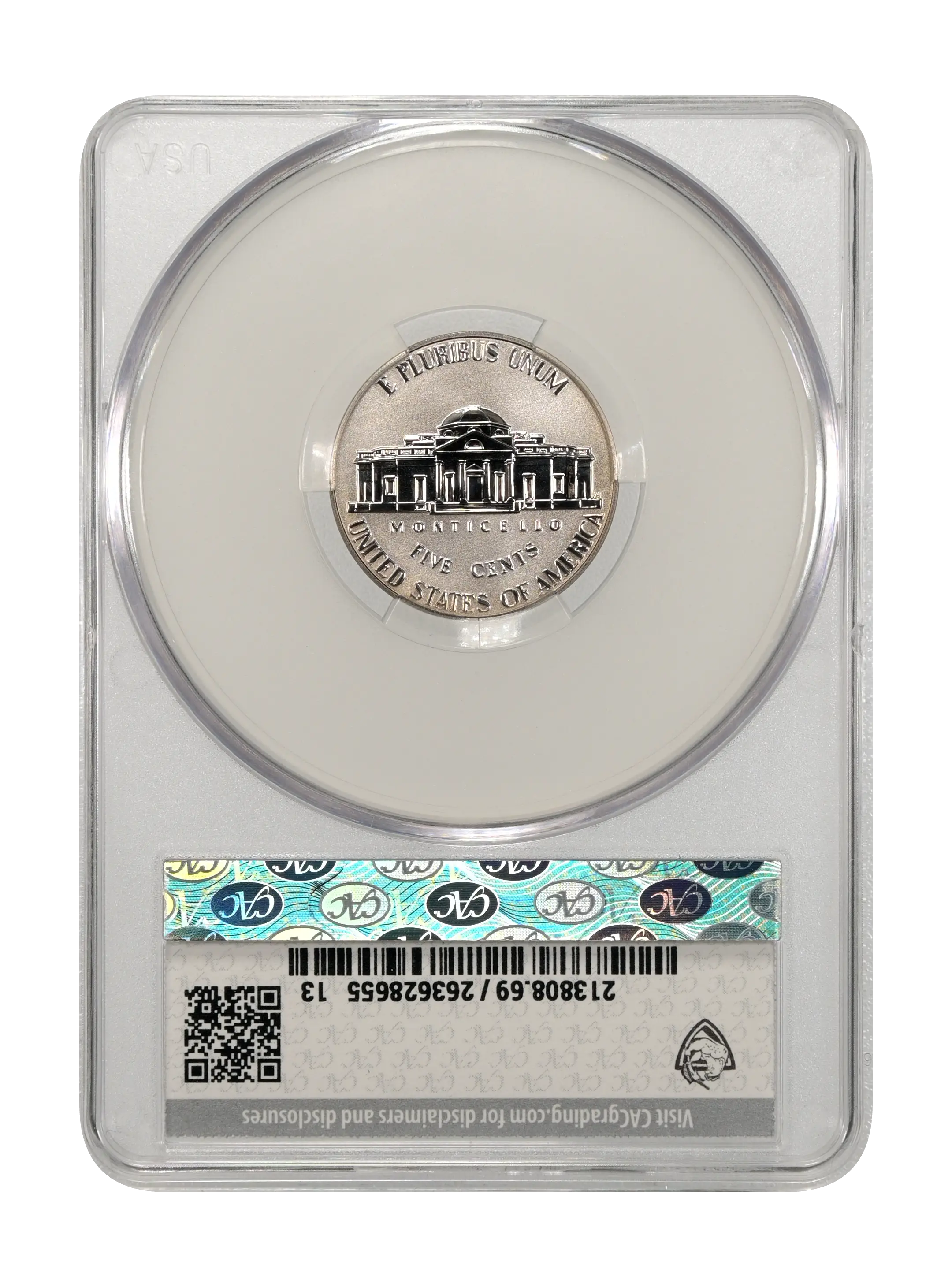 2018-S 5c Reverse Proof PR thumbnail 15