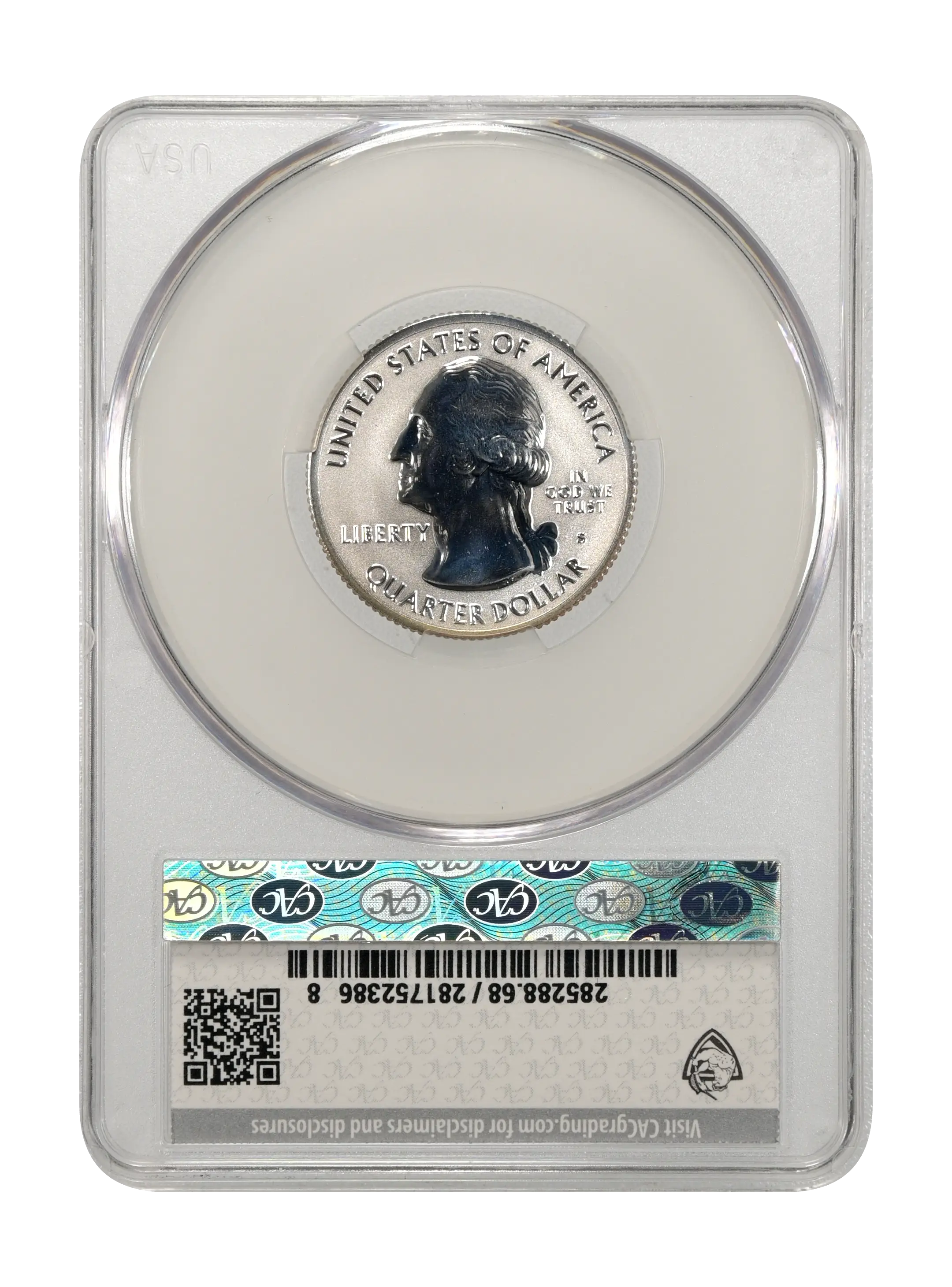 2018-S 25c Voyageurs, Silver, Reverse Proof PR thumbnail 12