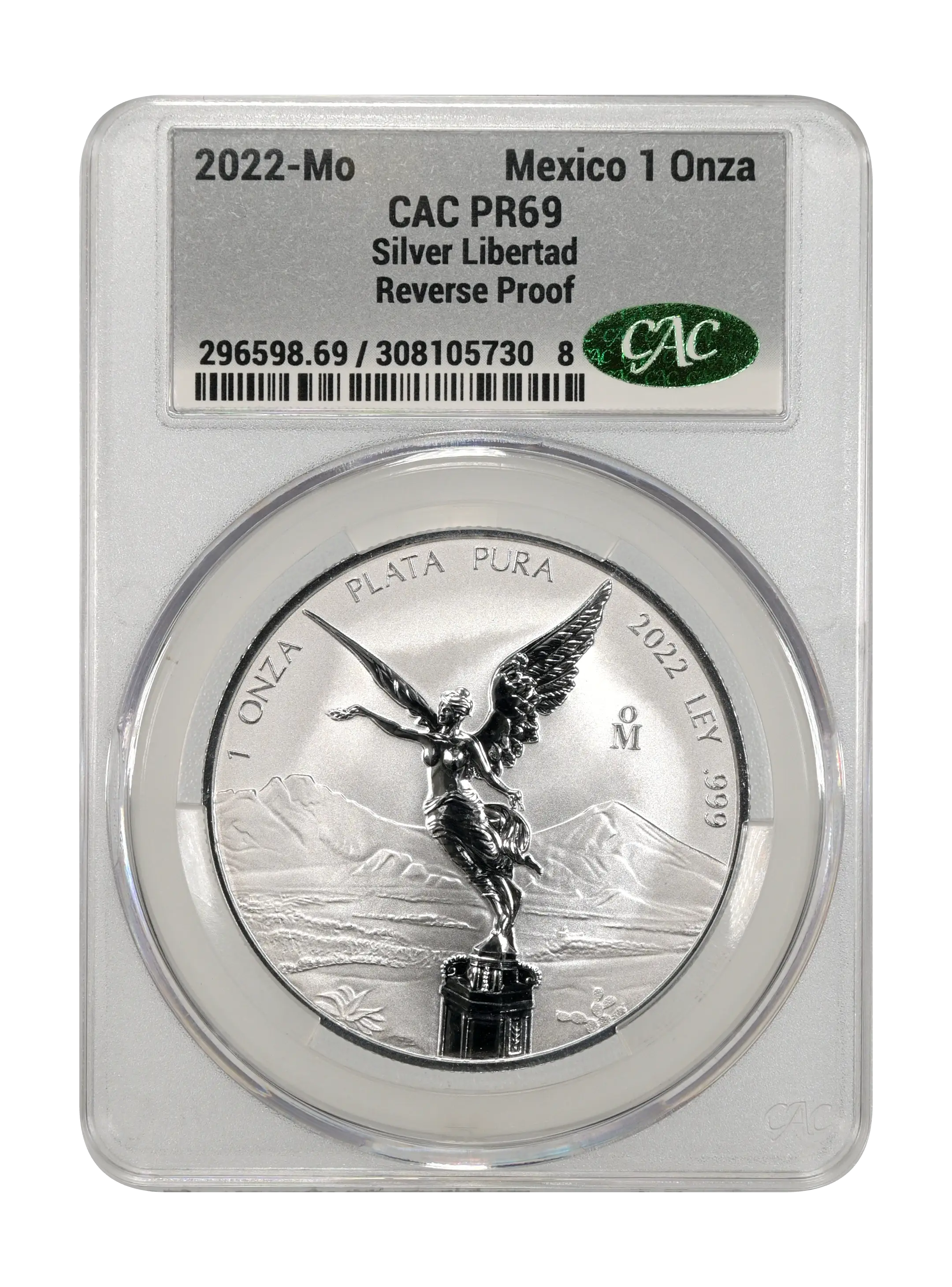 2022-Mo 1 Onza Libertad, Silver, Reverse Proof PR (KM-639) thumbnail 4