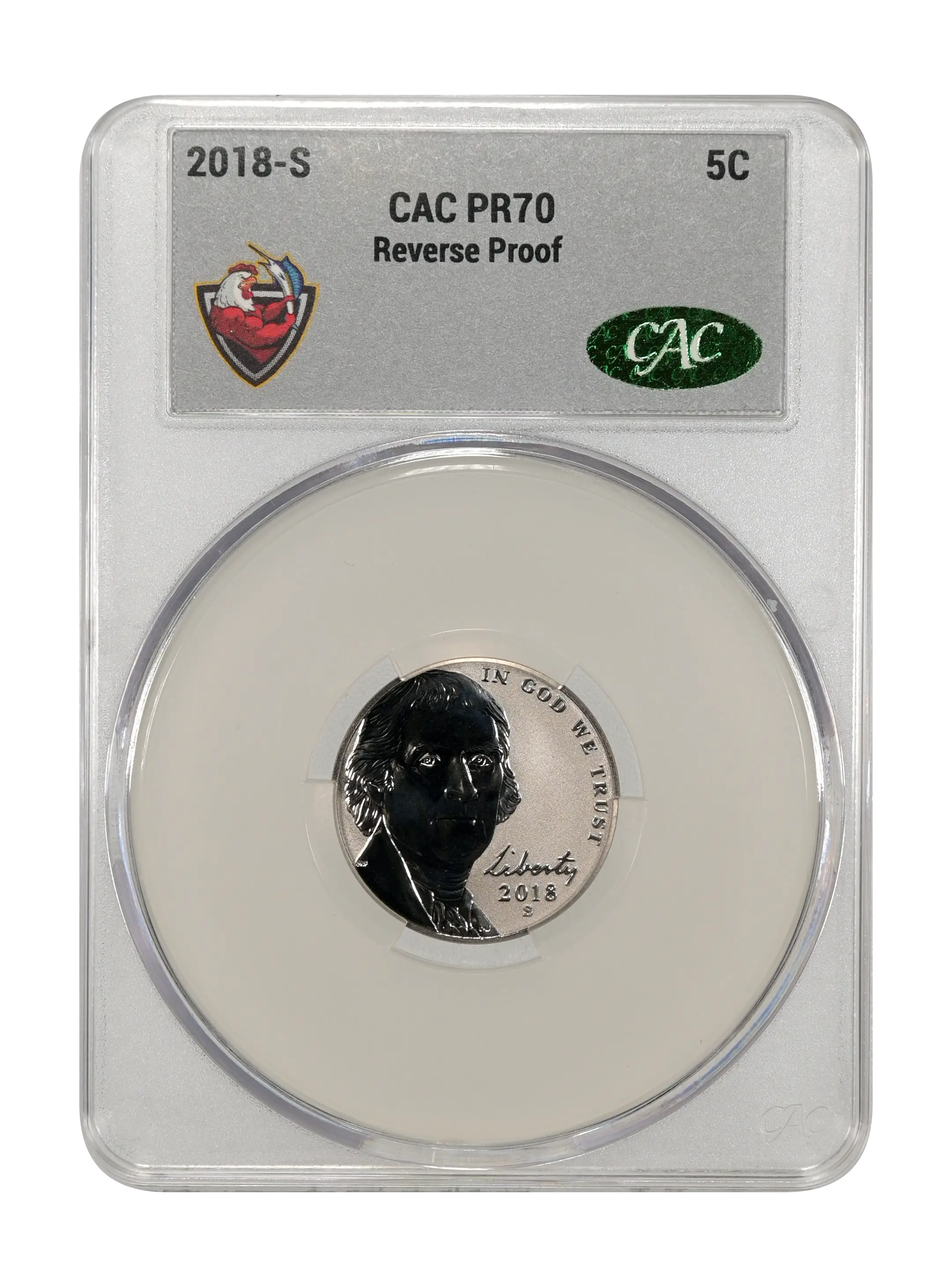 2018-S 5c Reverse Proof PR thumbnail 7