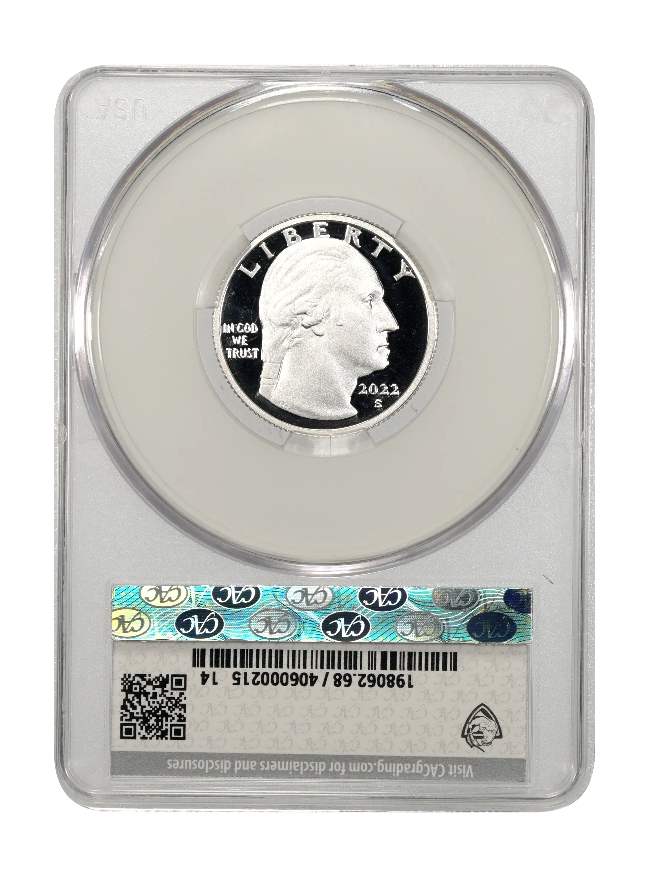 2022-S 25c Wilma Mankiller, Silver PR DCAM thumbnail 13