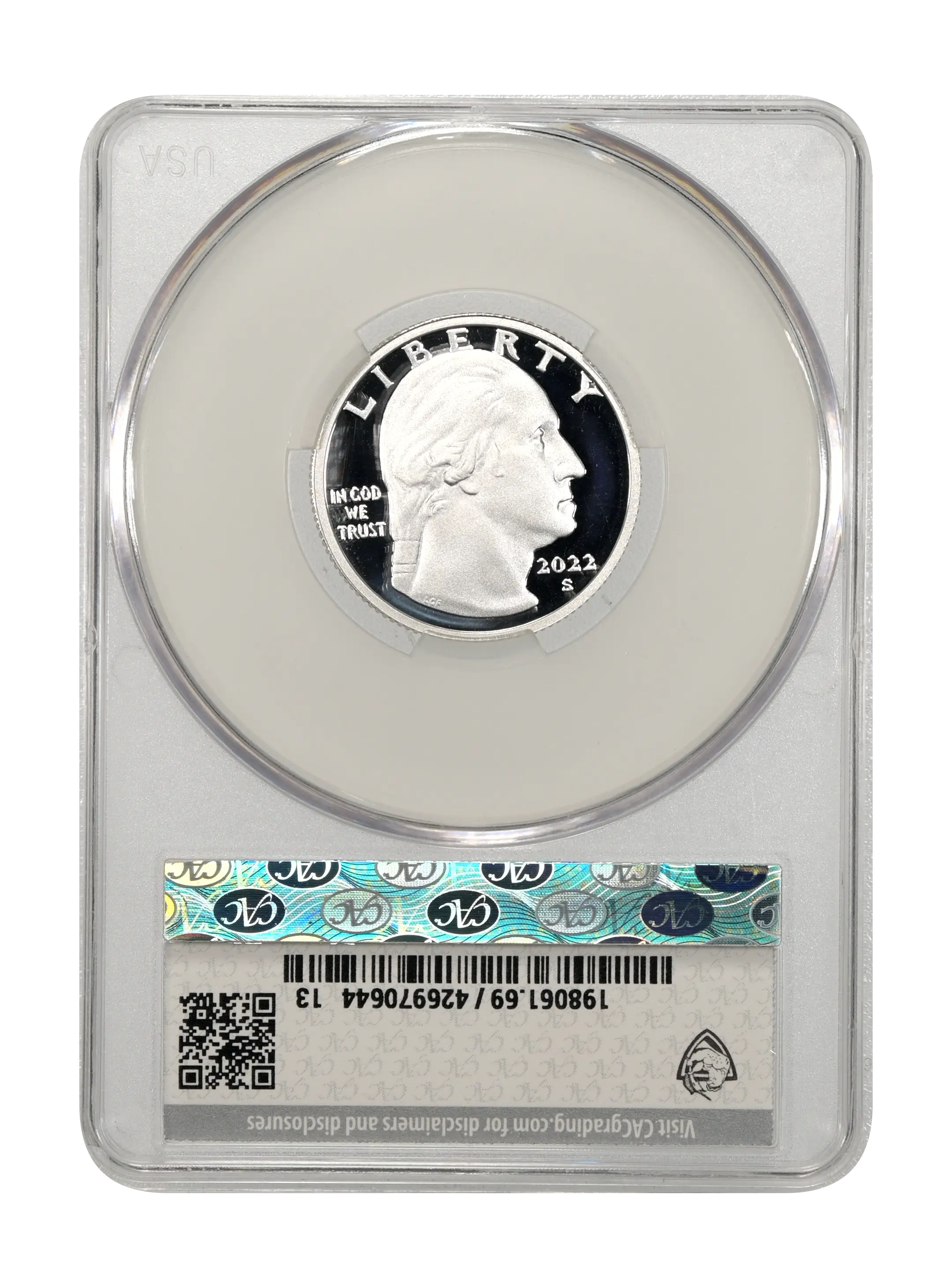 2022-S 25c Dr. Sally Ride, Silver PR DCAM thumbnail 13