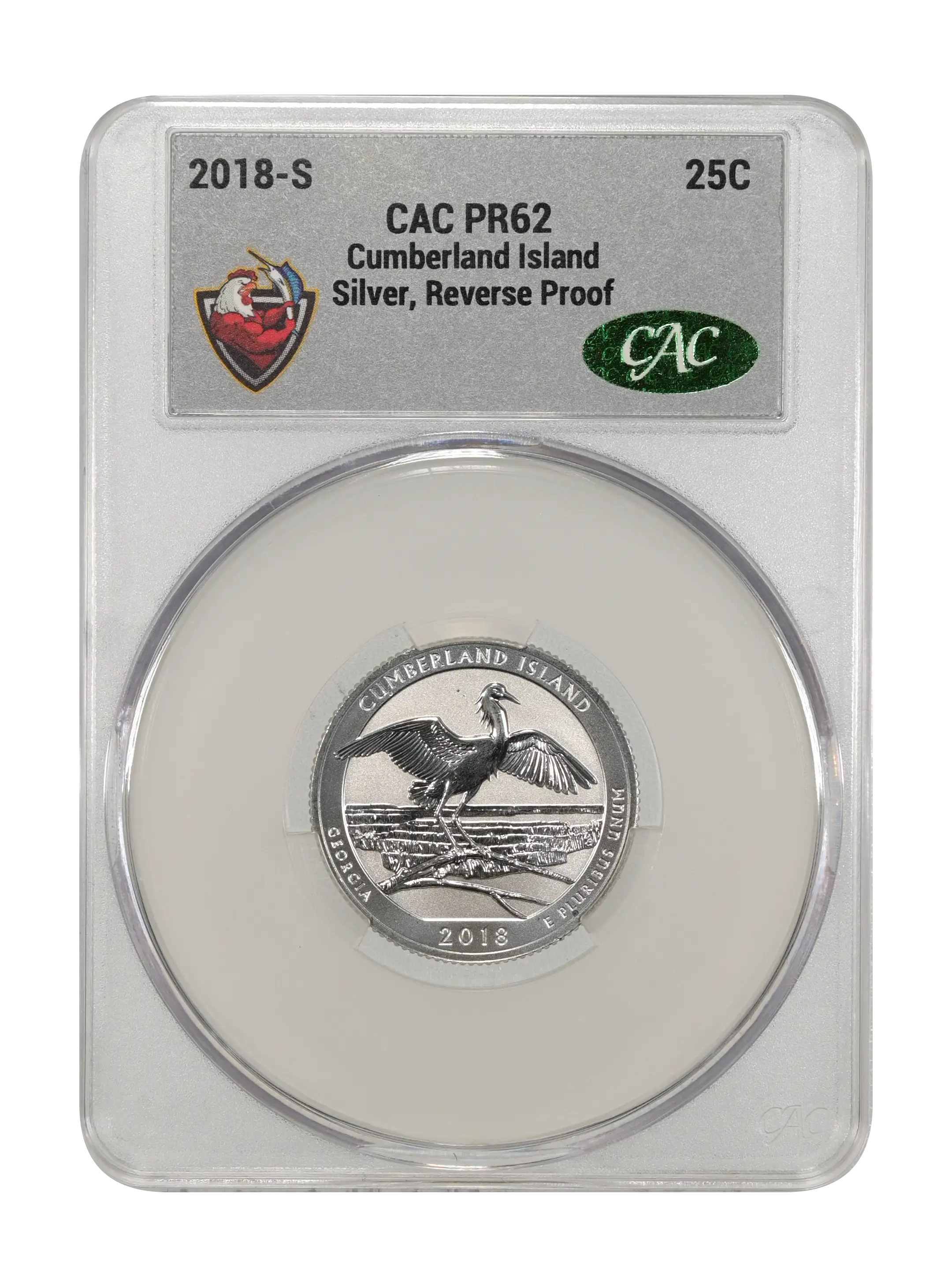 2018-S 25c Cumberland, Silver, Reverse Proof PR thumbnail 5