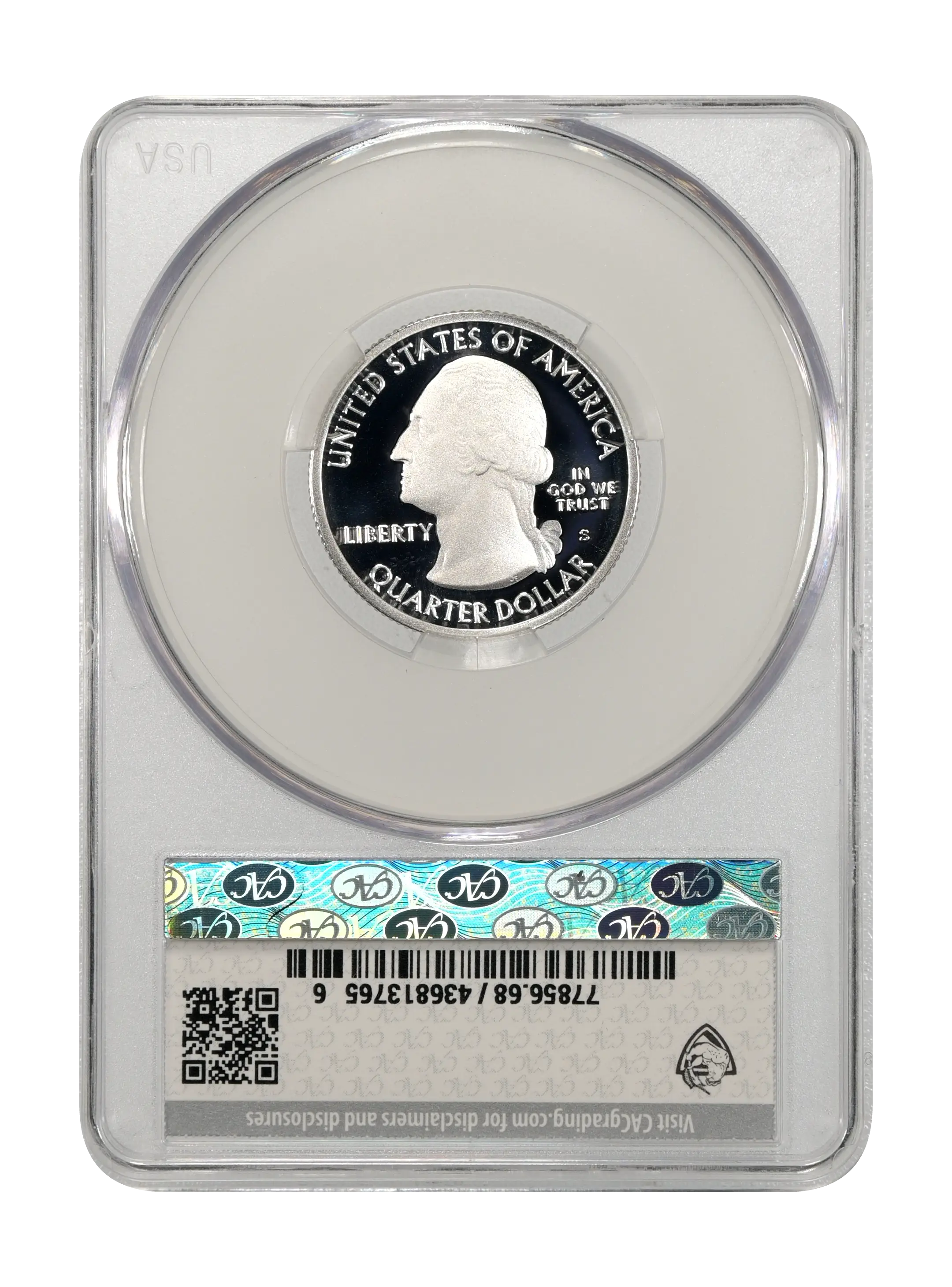 2018-S 25c Block Island, Silver PR DCAM thumbnail 13