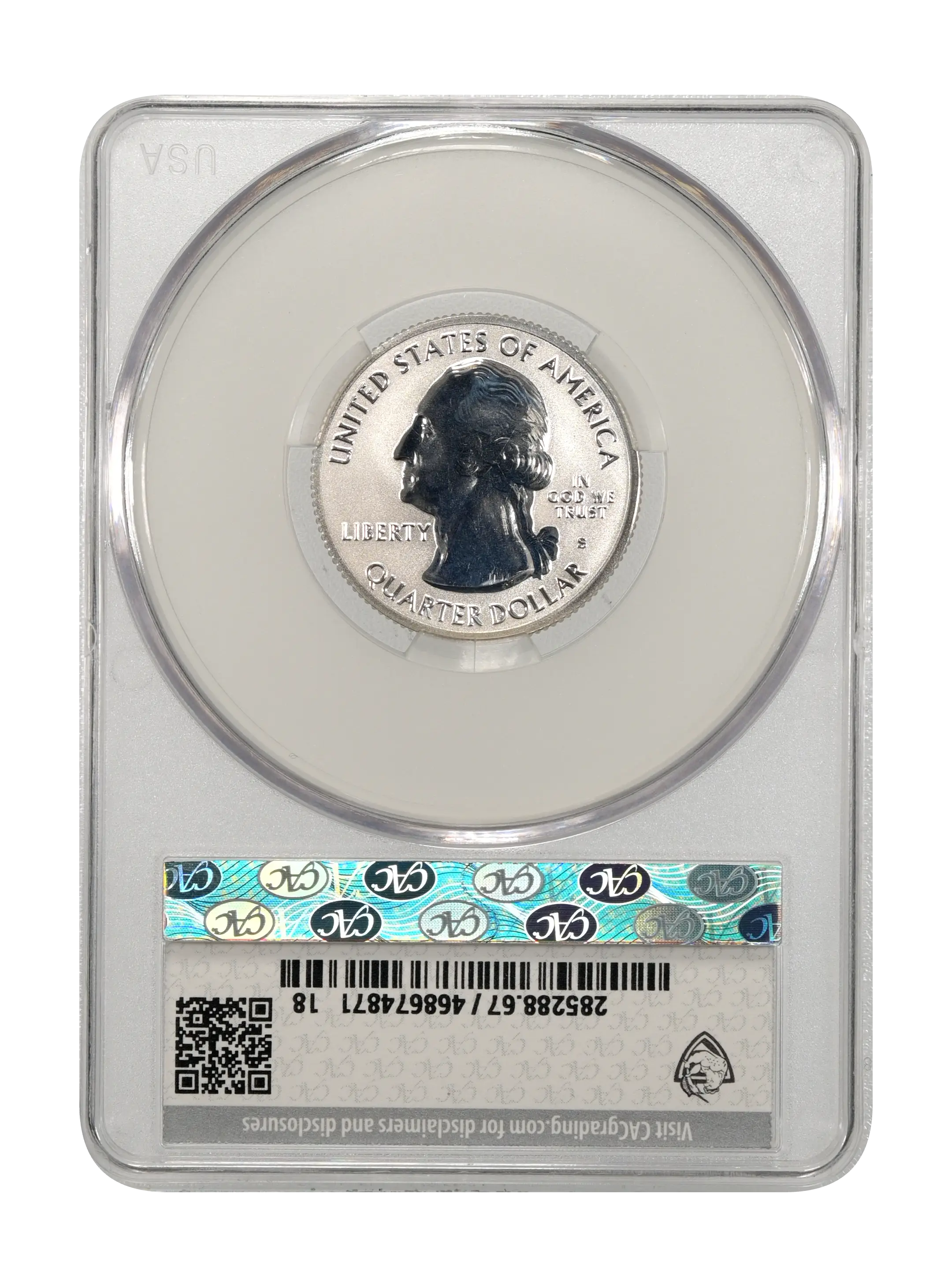2018-S 25c Voyageurs, Silver, Reverse Proof PR thumbnail 15