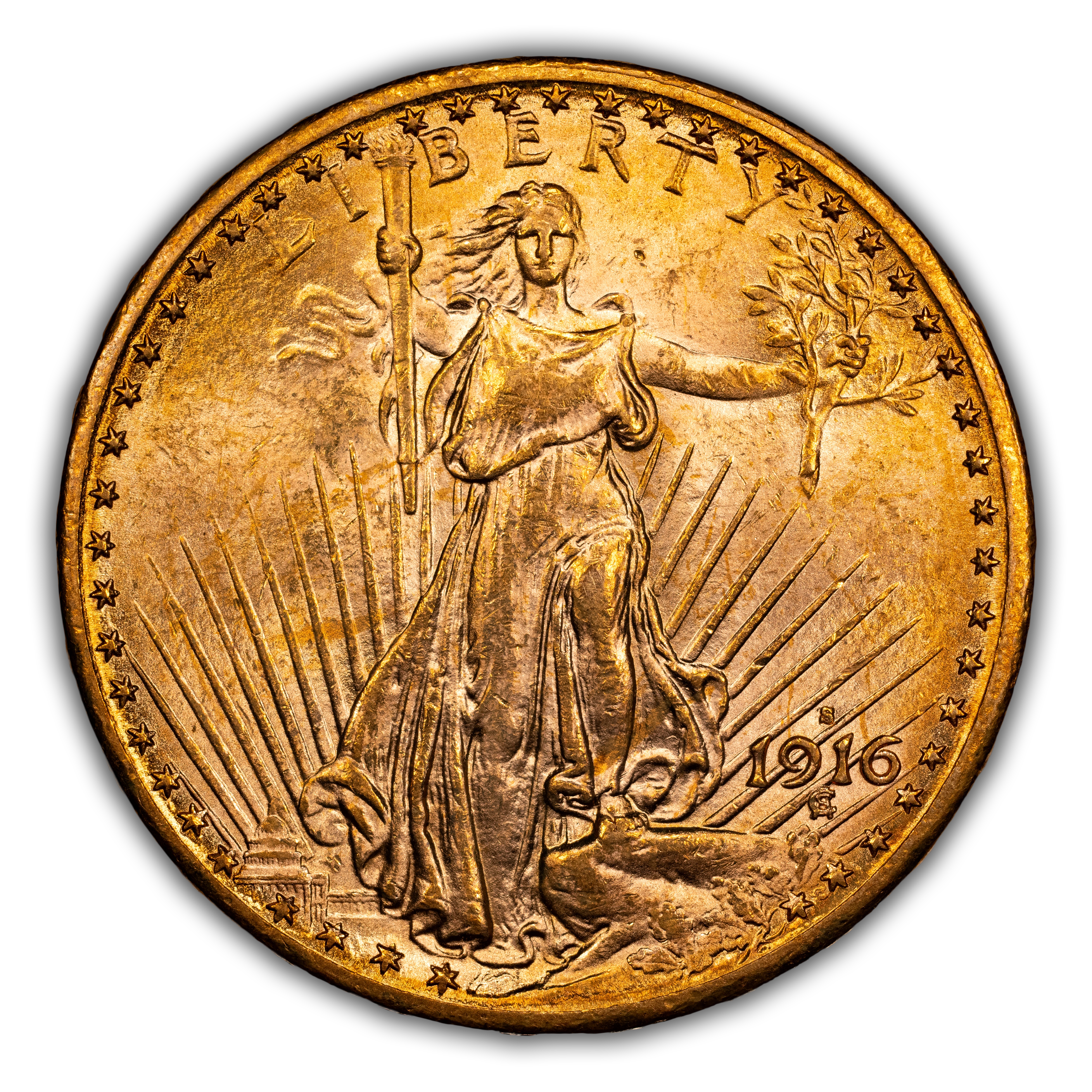 1916-S $20  MS thumbnail 3