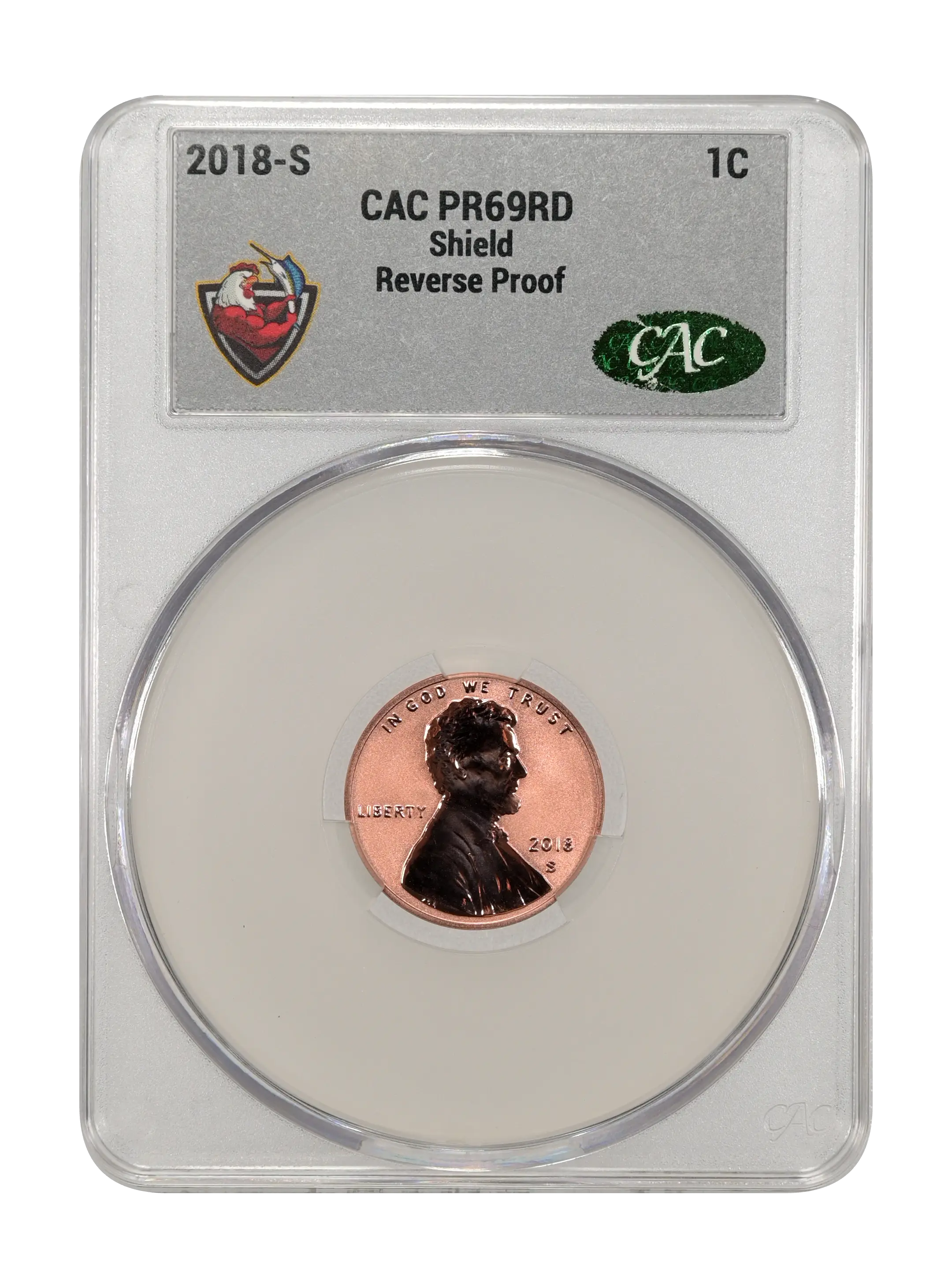 2018-S 1c Shield, Reverse Proof PR RD thumbnail 6
