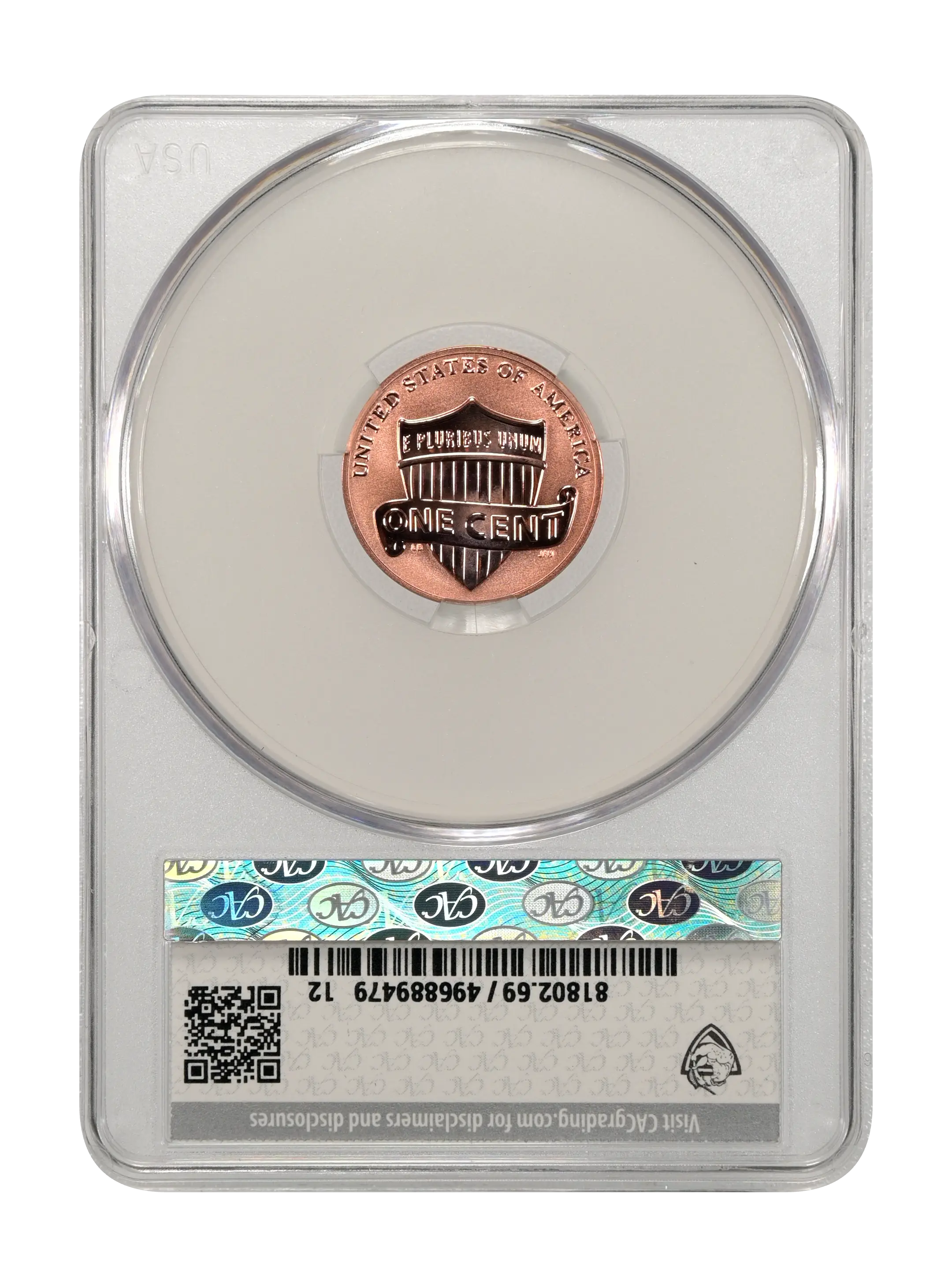 2018-S 1c Shield, Reverse Proof PR RD thumbnail 17