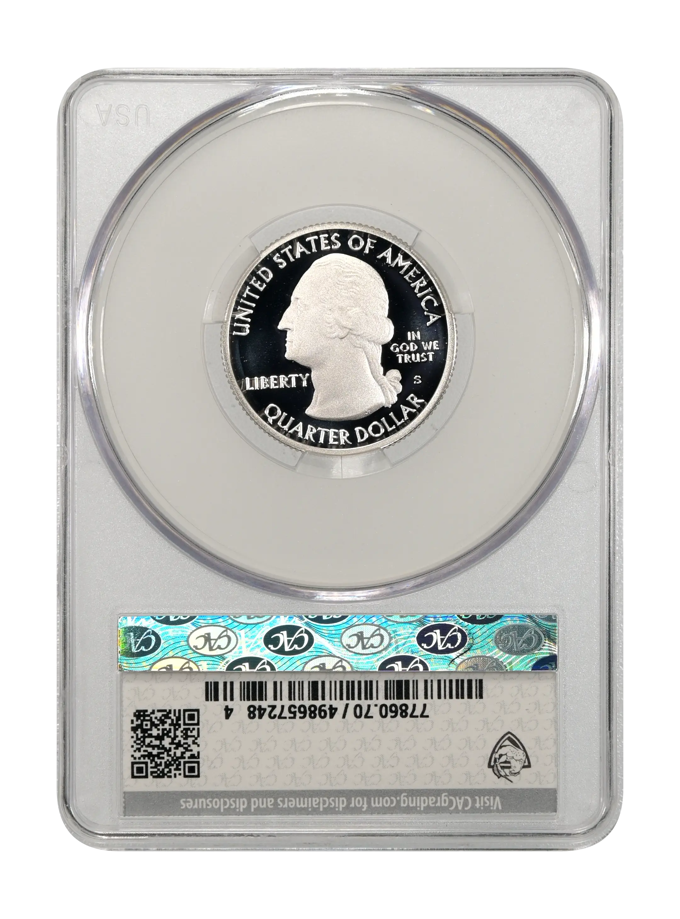 2018-S 25c Cumberland, Silver PR DCAM thumbnail 13